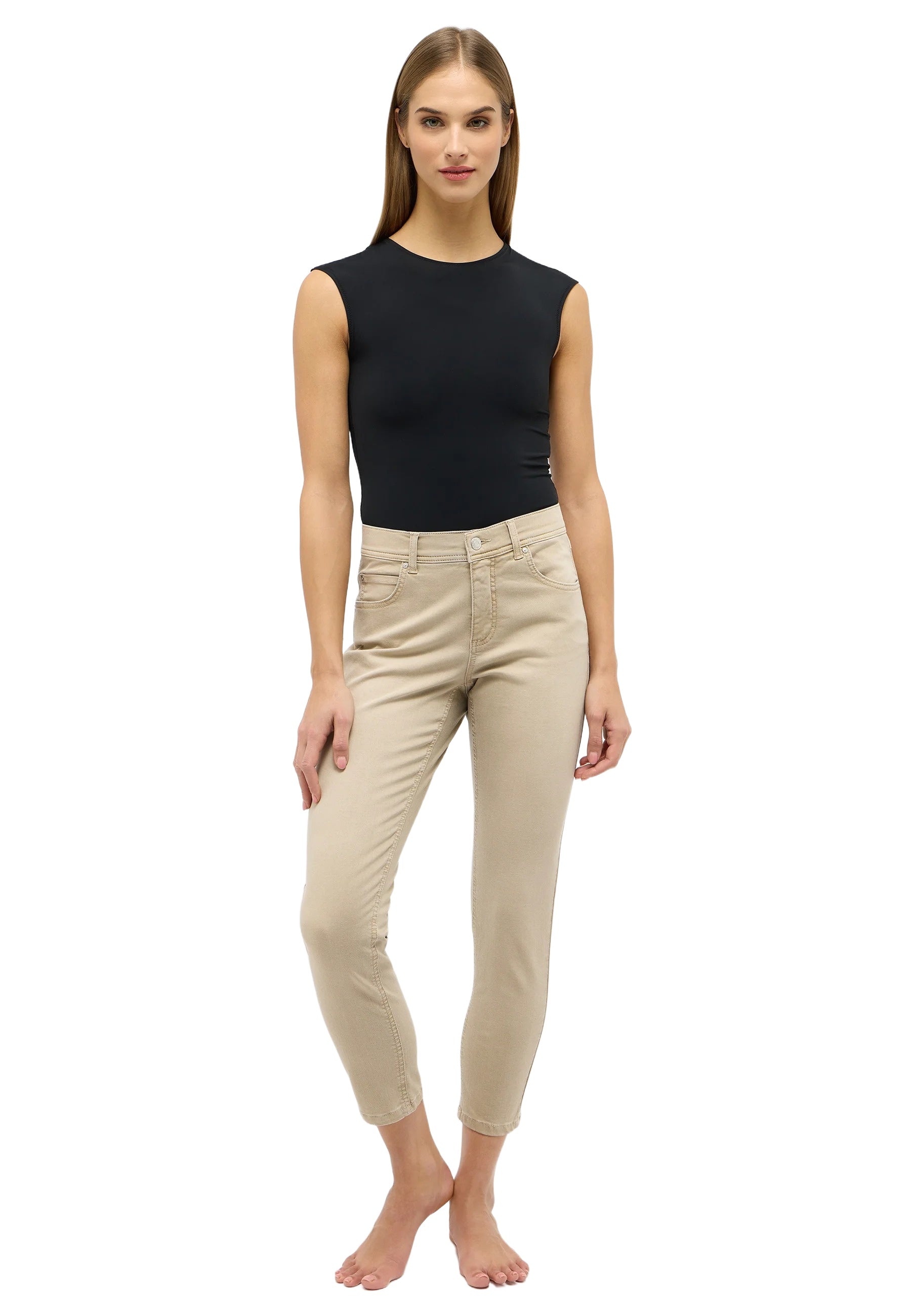 ANGELS Ornella Slim Jeans - Warm Driftwood - 332 680007.4845
