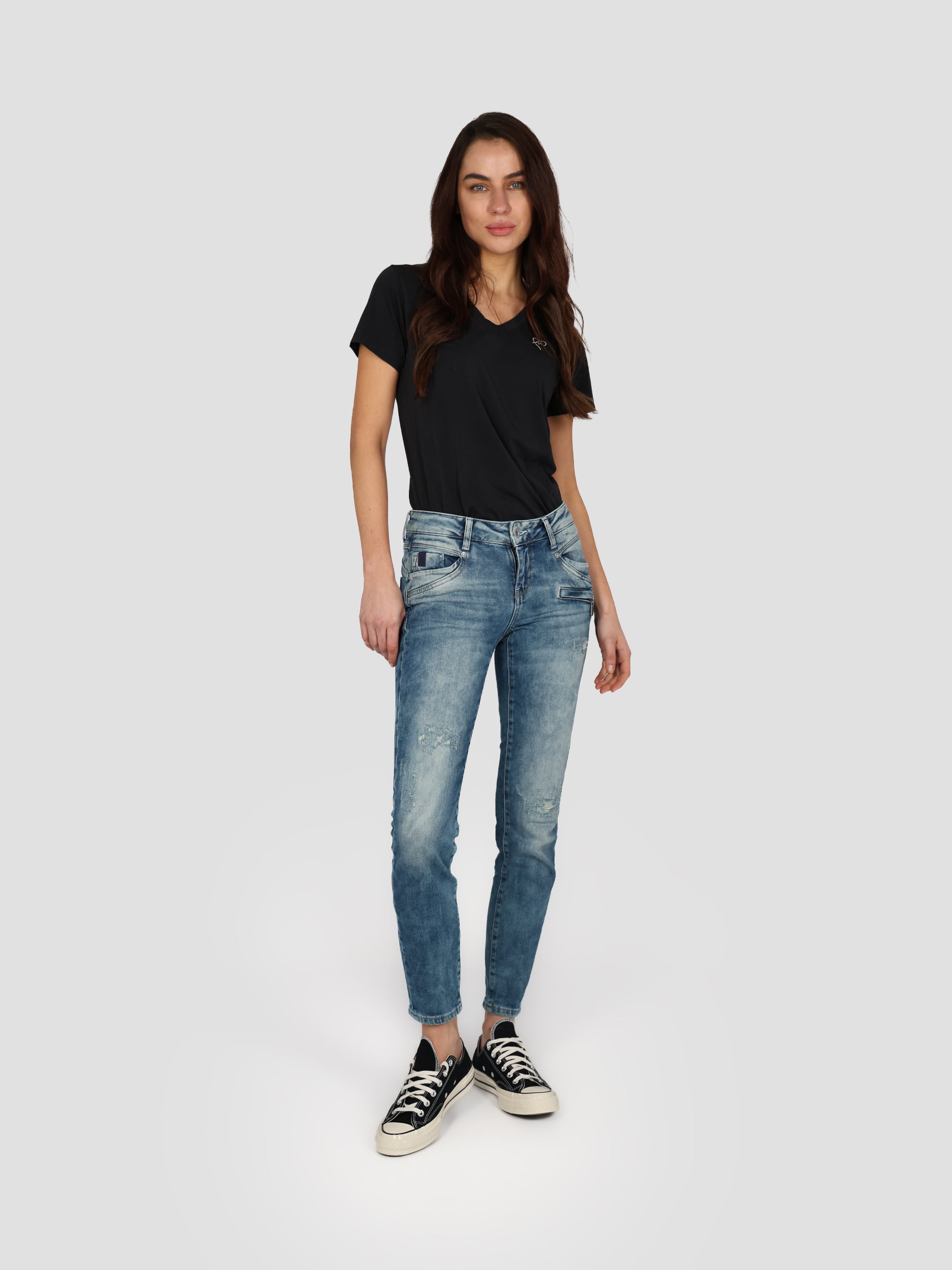 MOD JEANS Suzy Skinny Jeans - Faded Ocean Mist - SP24-2012.3950 von MOD Jeans