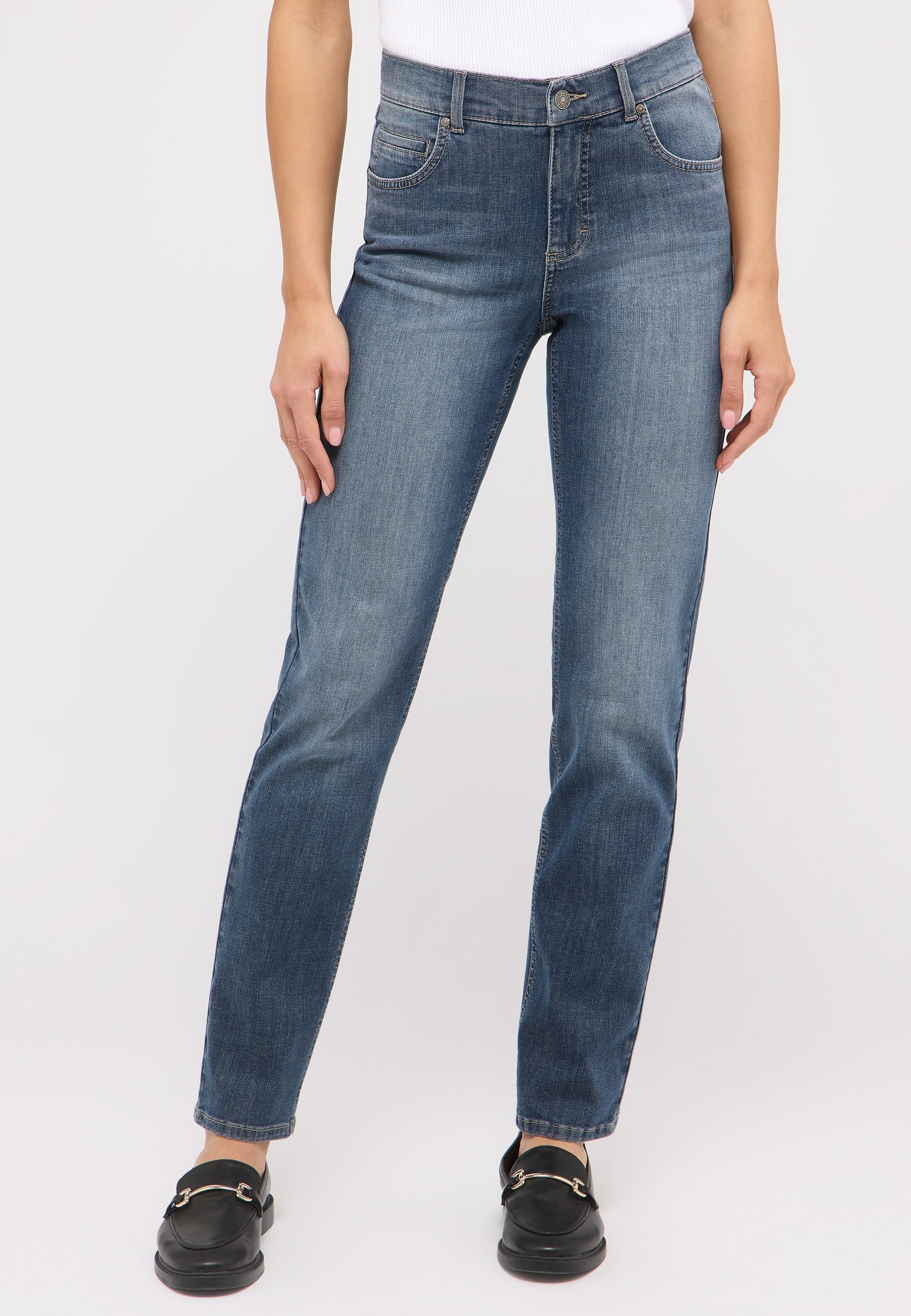 ANGELS JEANS Cici Straight-Jeans - Dusty Storm Blue - 346 3400.32158 von Angels Jeans