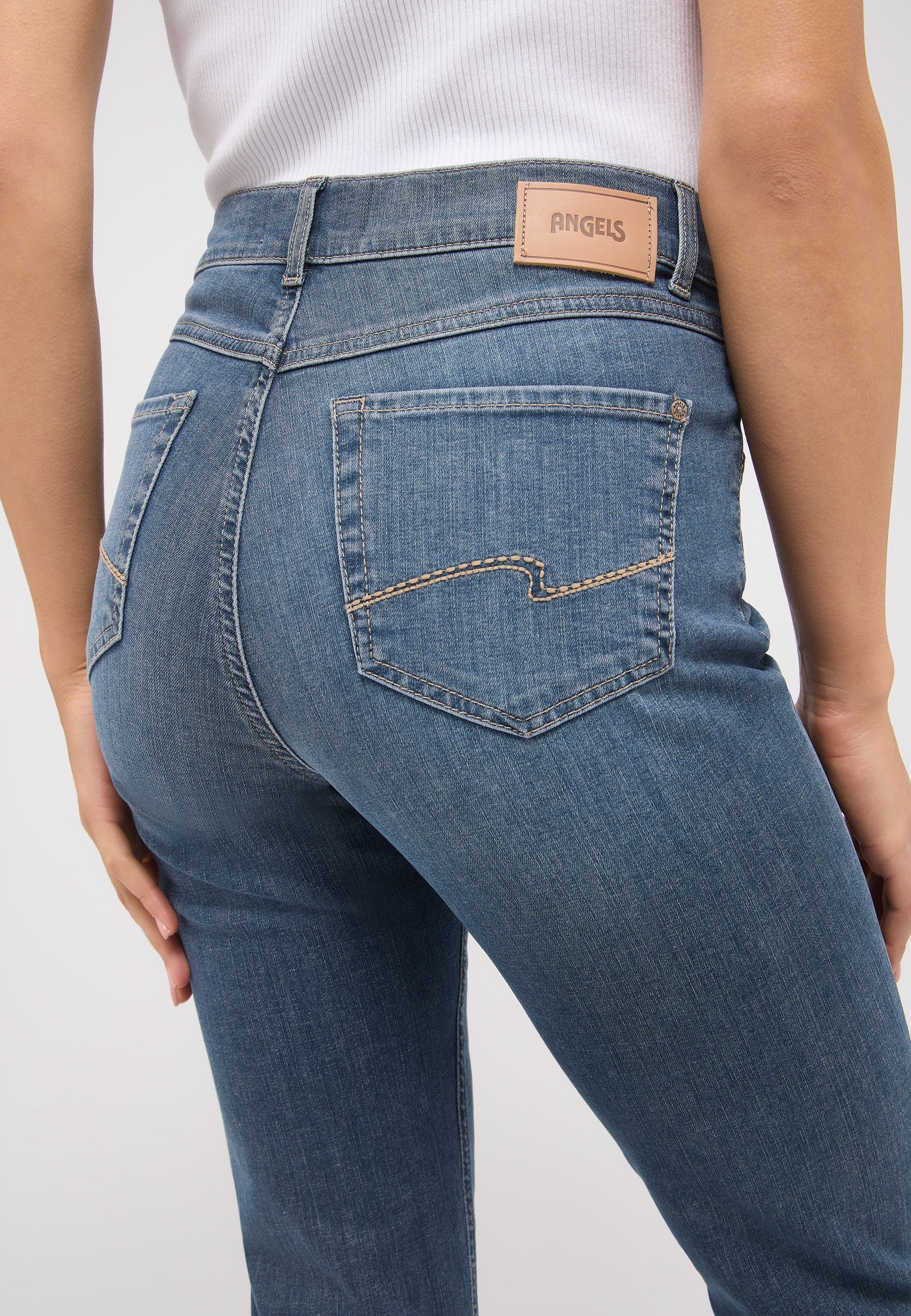 ANGELS JEANS Cici Straight-Jeans - Dusty Storm Blue - 346 3400.32158 von Angels Jeans