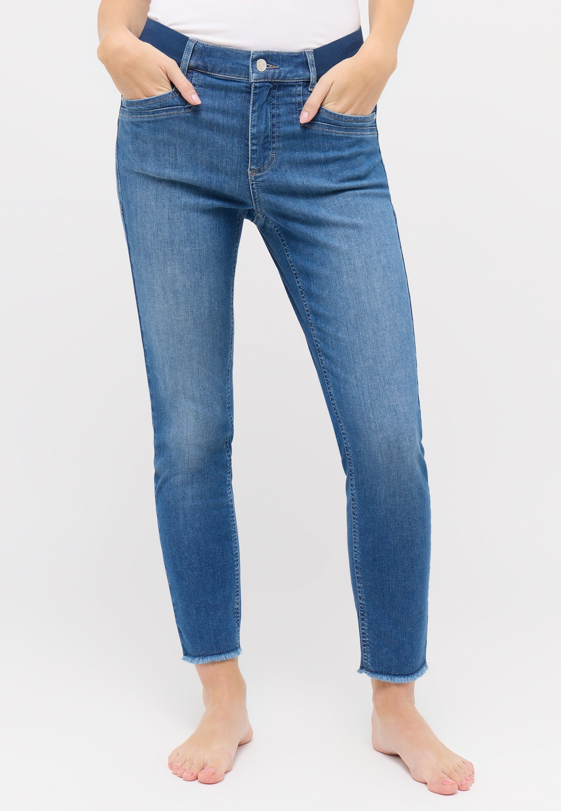 ANGELS JEANS Ornella Sporty Push Up Jeans - Skyline Blue Wash - 397 688707.335 von Angels Jeans