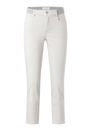 ANGELS Cici Crop Slit Sporty Jeans - Silver Cloud Grey - 332 345300.1658