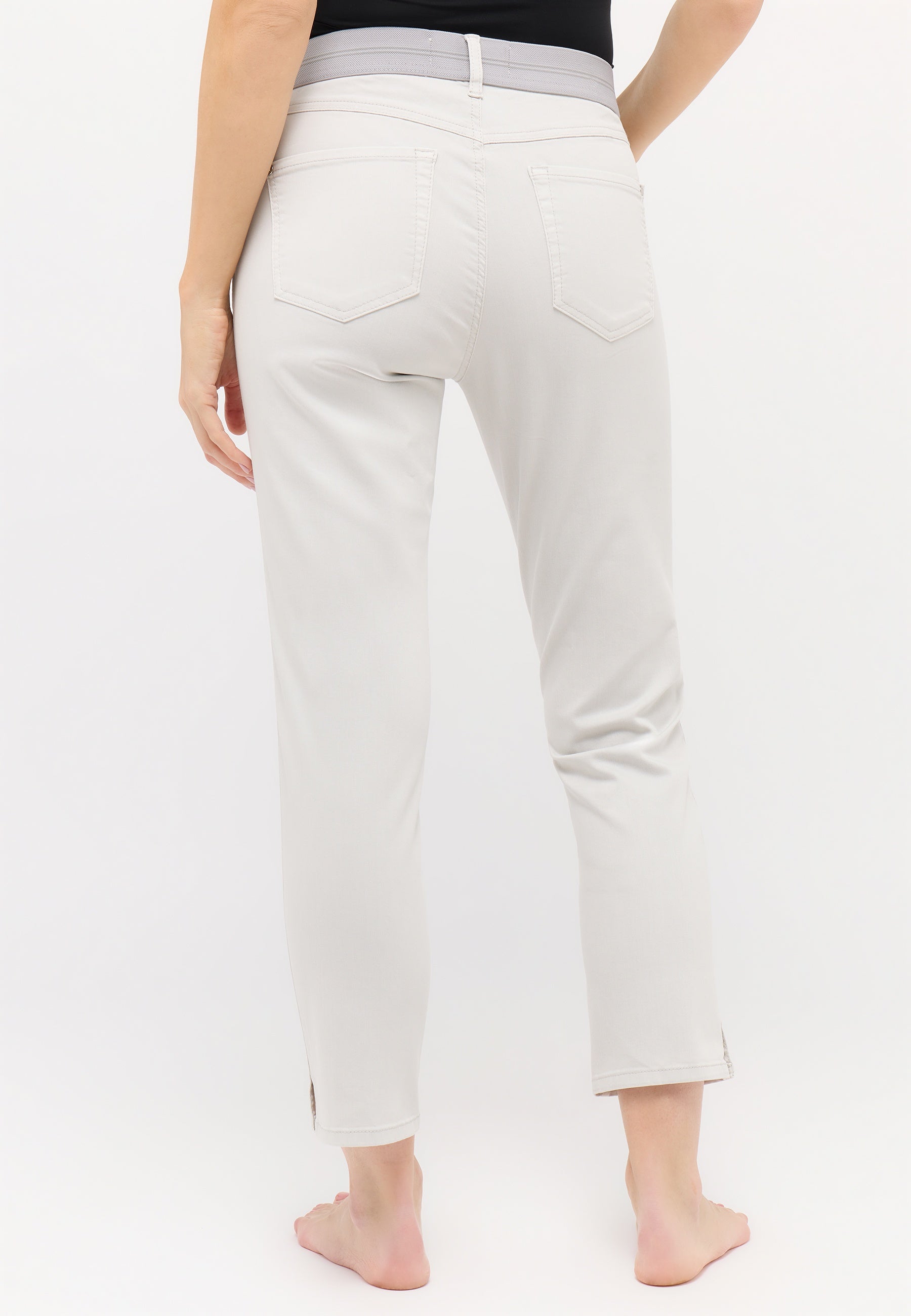 ANGELS Cici Crop Slit Sporty Jeans - Silver Cloud Grey - 332 345300.1658 von Angels Jeans