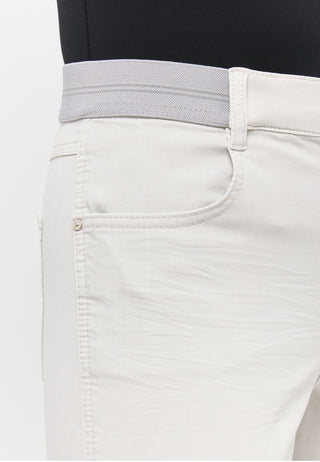 ANGELS Cici Crop Slit Sporty Jeans - Silver Cloud Grey - 332 345300.1658