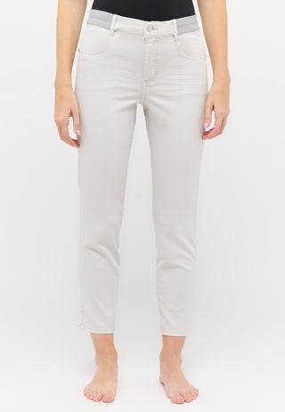 ANGELS Cici Crop Slit Sporty Jeans - Silver Cloud Grey - 332 345300.1658