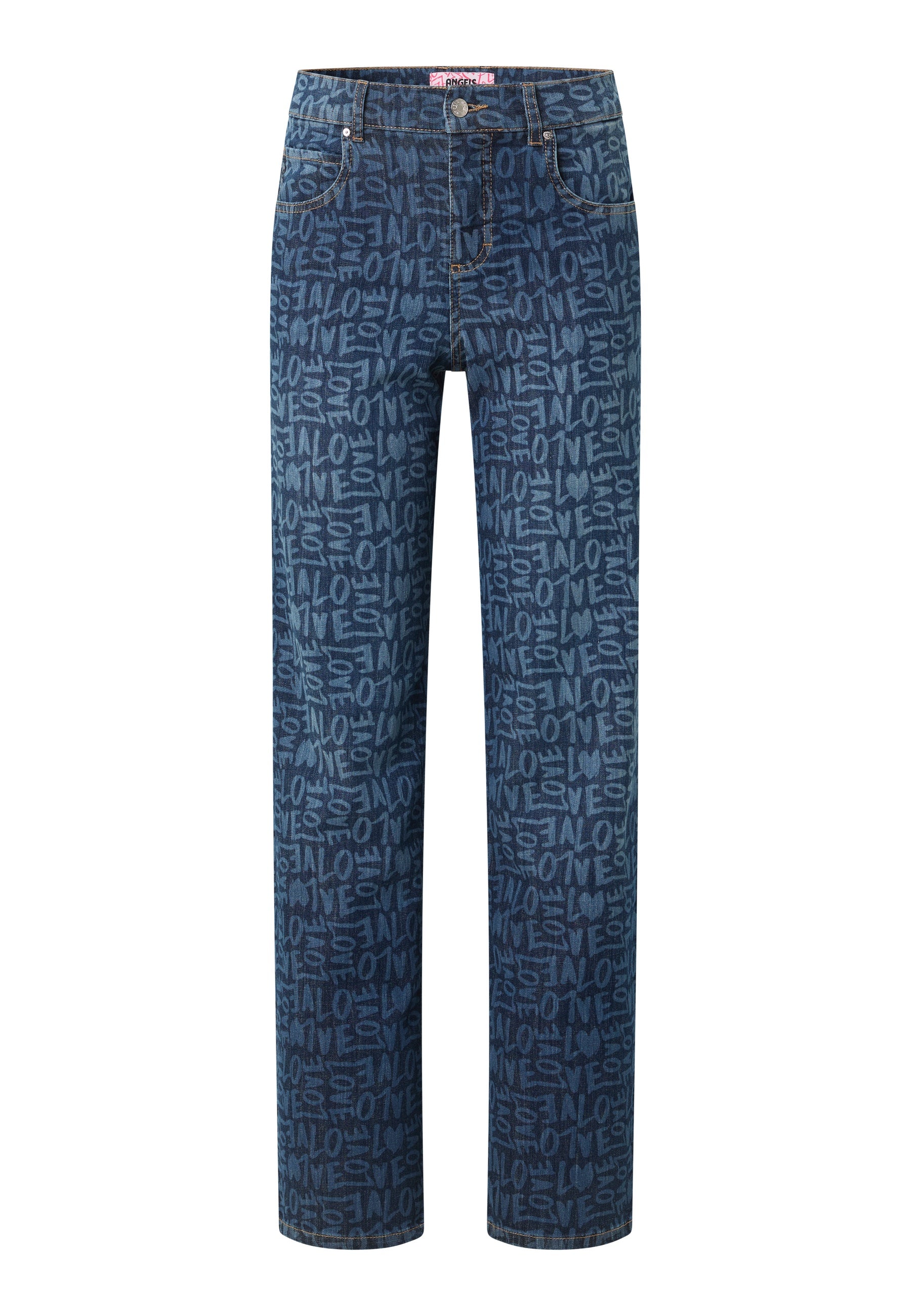 ANGELS LARA Love Jeans - Indigo Scribble Blue - 360 2999.3359