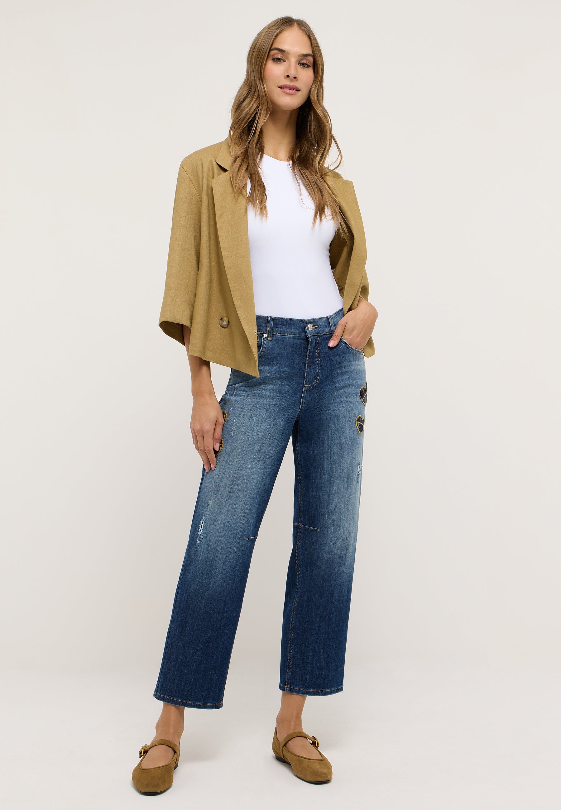 ANGELS Evy Love Jeans - Heartbeat Vintage Blue - 360 369928.3388 von Angels Jeans