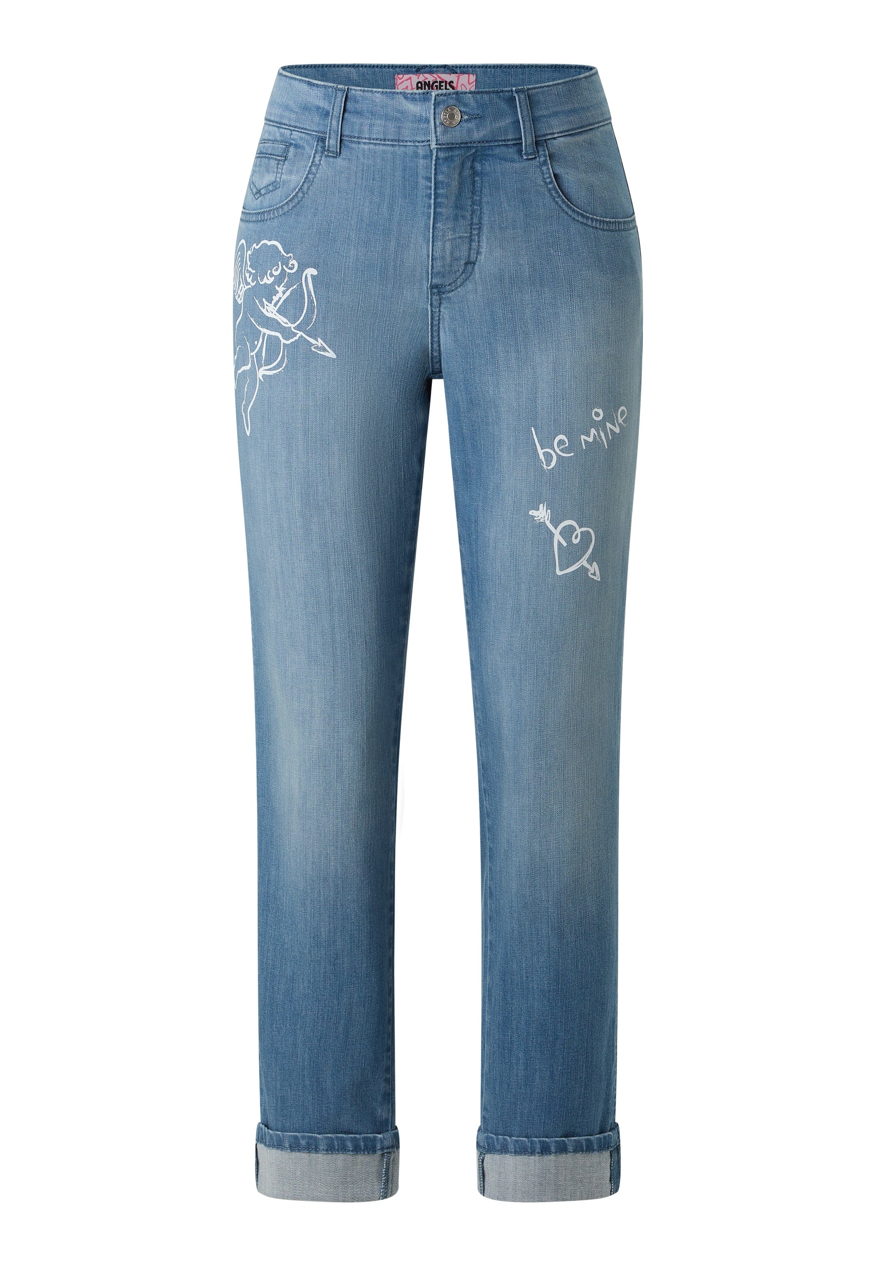 ANGELS Darleen Love Cropped Jeans - Sunwashed Sky Blue - 360 8199.345