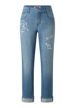 ANGELS Darleen Love Cropped Jeans - Sunwashed Sky Blue - 360 8199.345