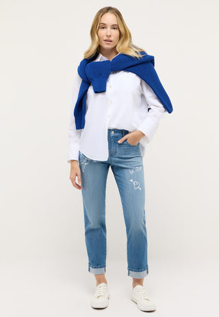 ANGELS Darleen Love Cropped Jeans - Sunwashed Sky Blue - 360 8199.345