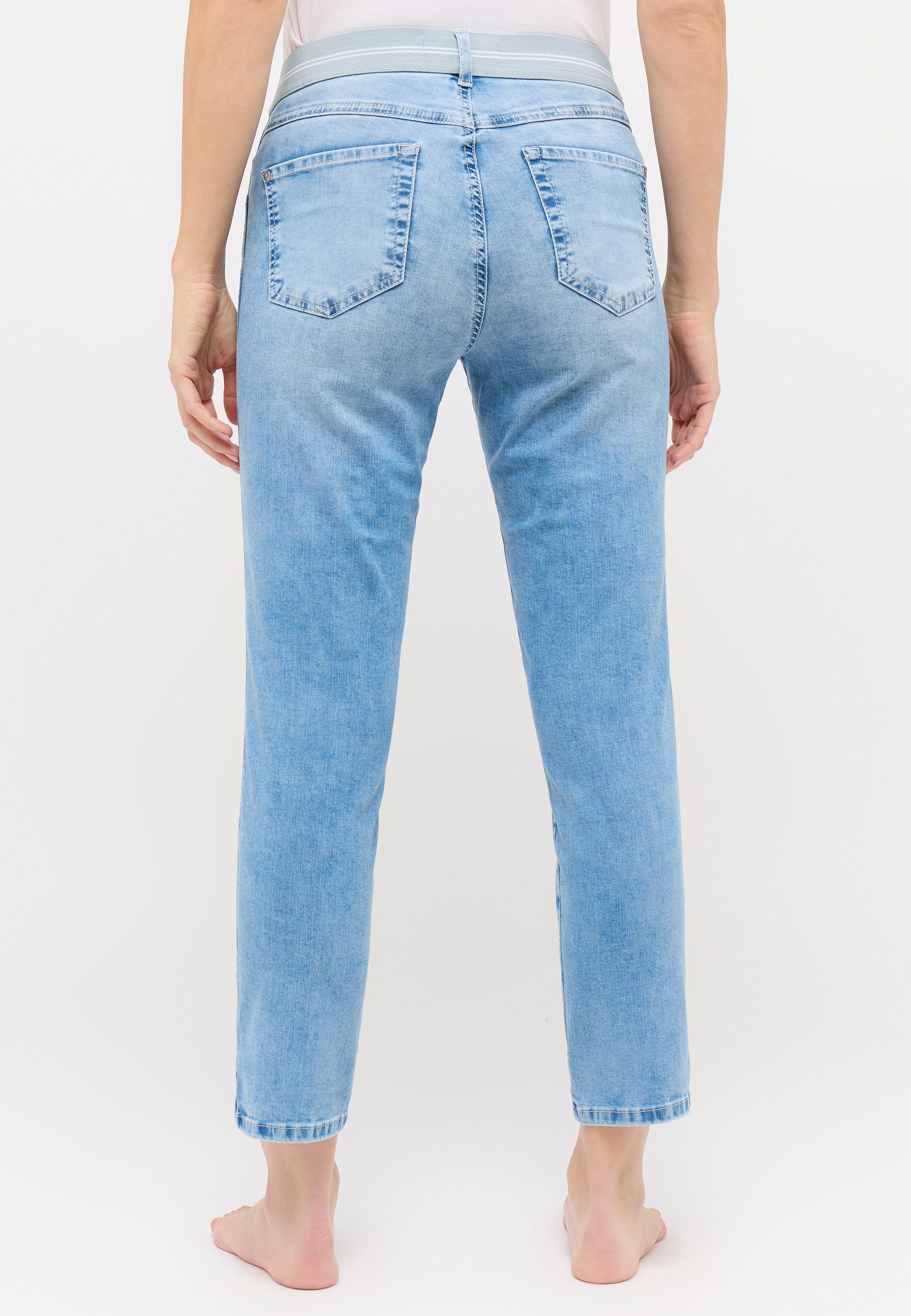 ANGELS Cici Crop Slit Sporty Jeans - Breeze Wash Blue - 332 345300.34858 von Angels Jeans