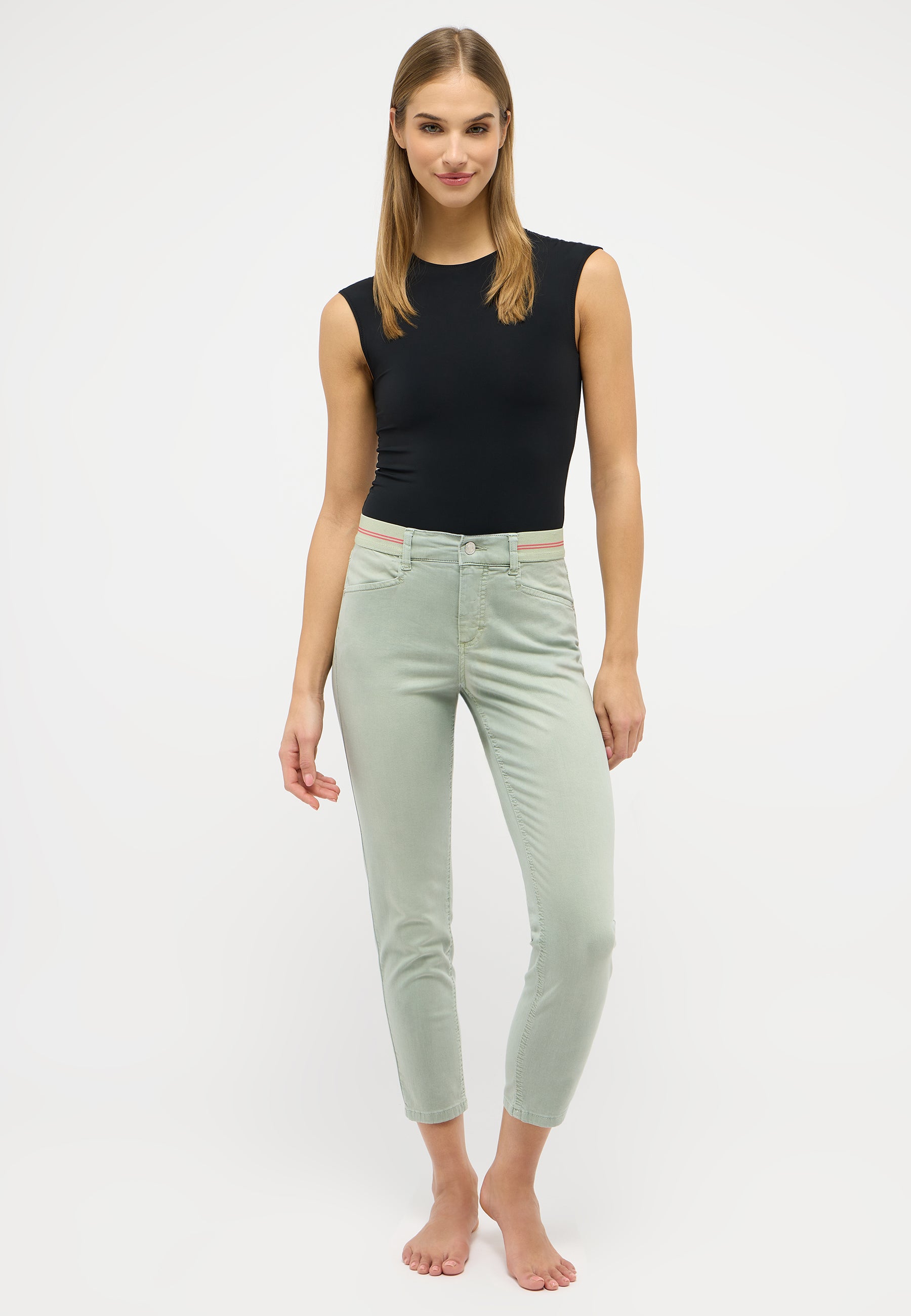 ANGELS Ornella Sporty 7/8-Jeans - Soft Sage Mint - 332 688907.5375 von Angels Jeans