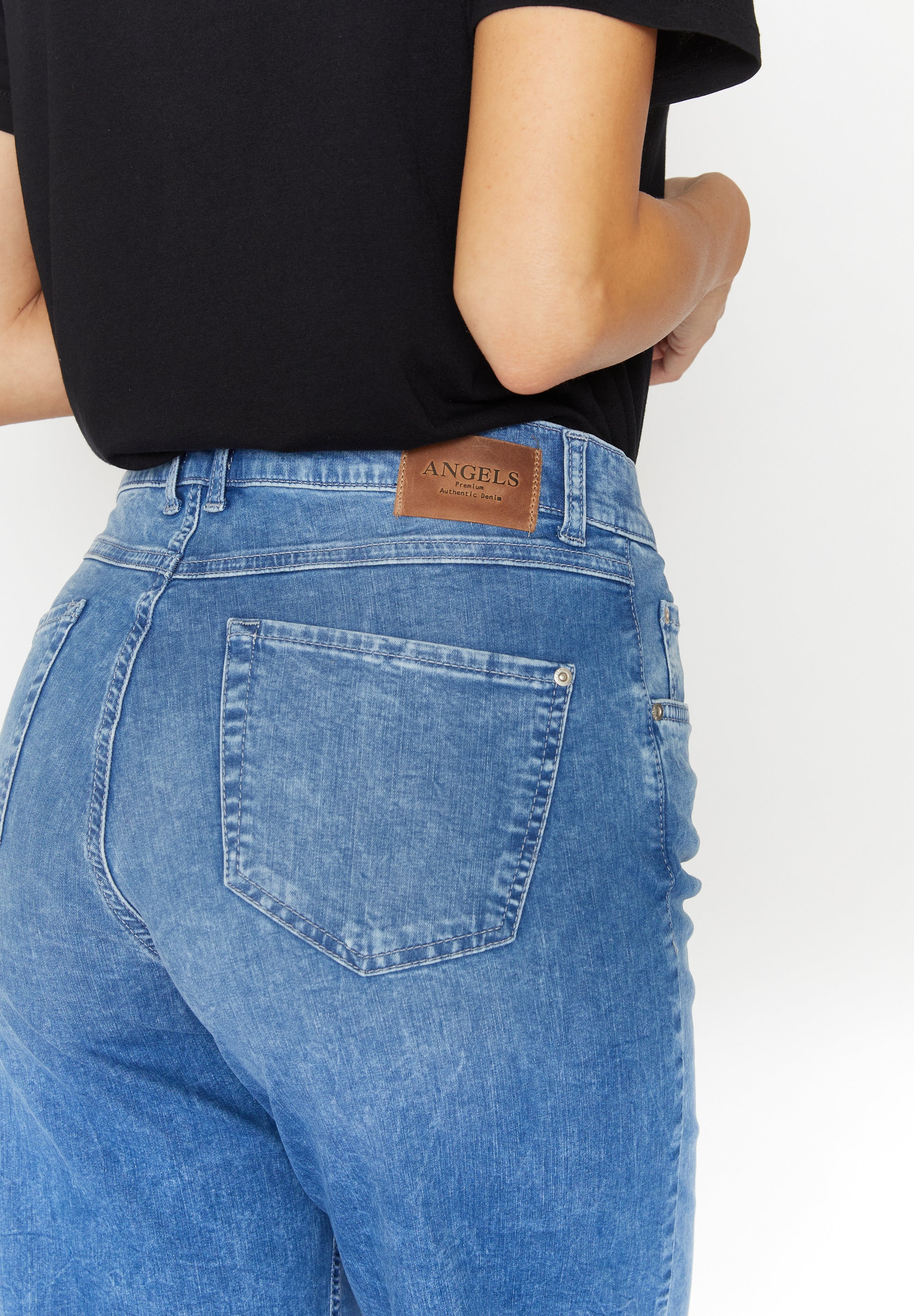 ANGELS Linn Fringe Jeans-Culotte - Coastal Breeze Blue - 332 6606.34758 von Angels Jeans