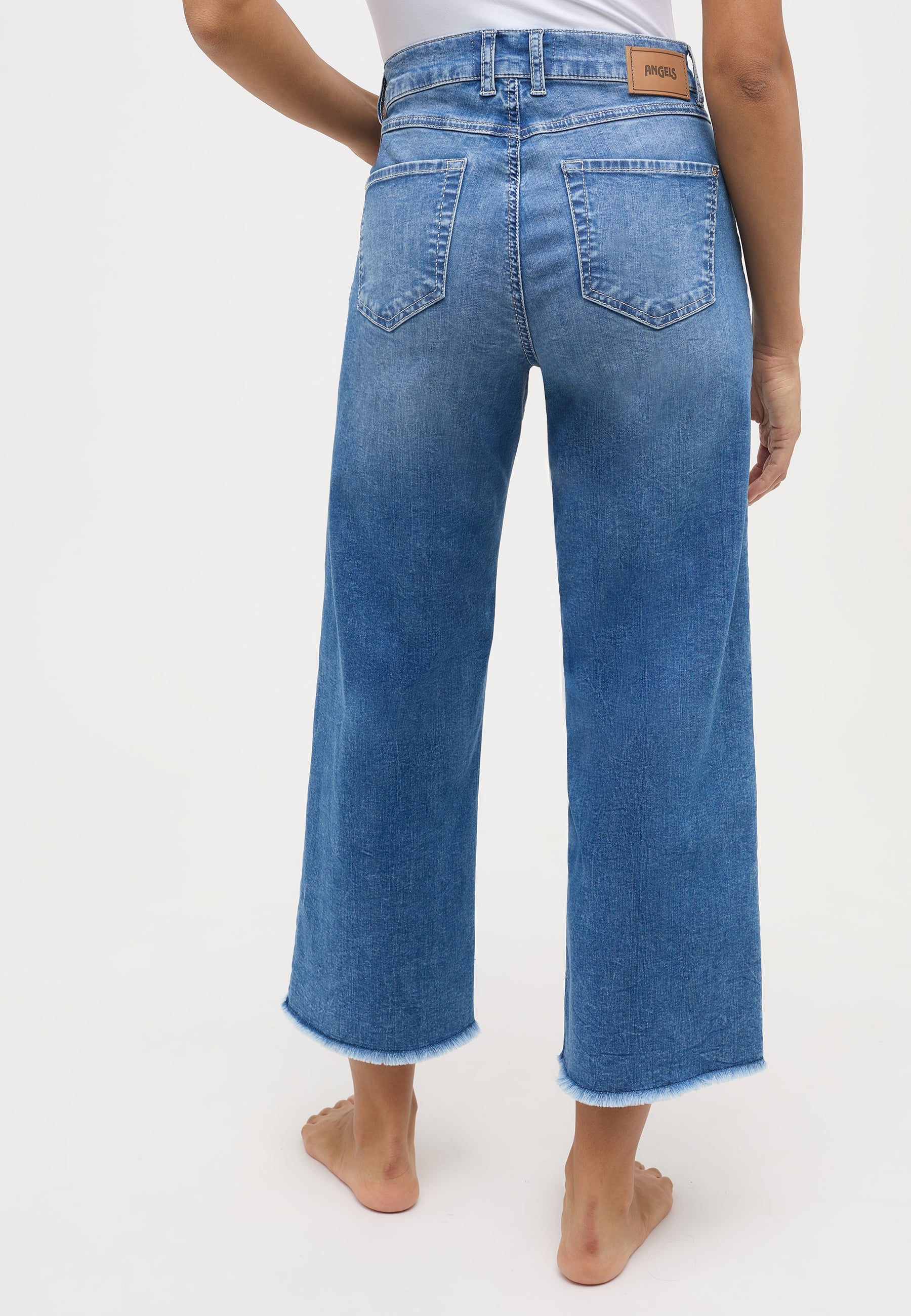 ANGELS Linn Fringe Jeans-Culotte - Coastal Breeze Blue - 332 6606.34758 von Angels Jeans