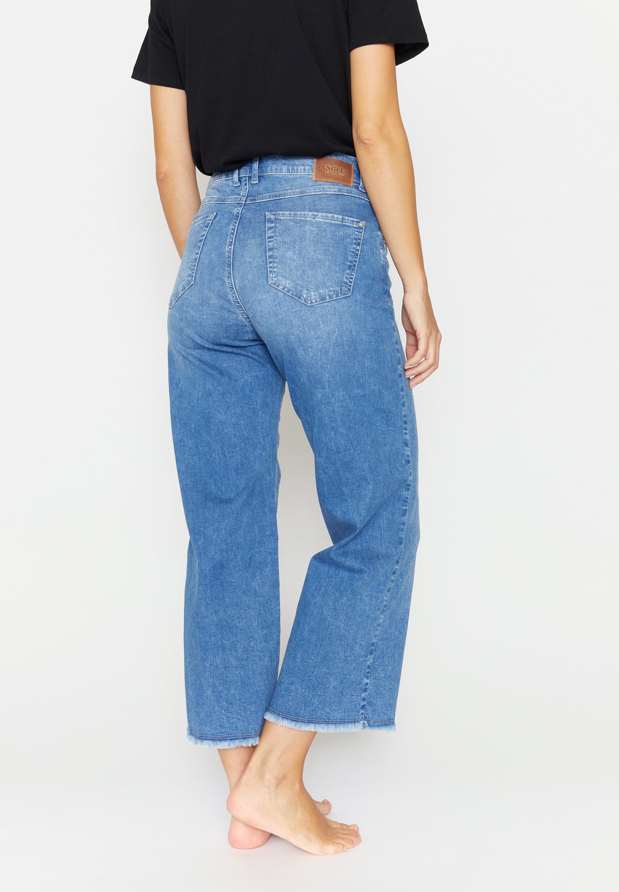 ANGELS Linn Fringe Jeans-Culotte - Coastal Breeze Blue - 332 6606.34758 von Angels Jeans