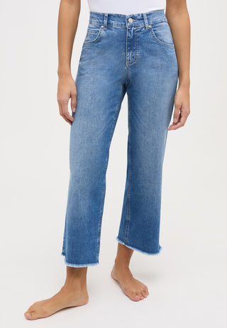 ANGELS Linn Fringe Jeans-Culotte - Coastal Breeze Blue - 332 6606.34758