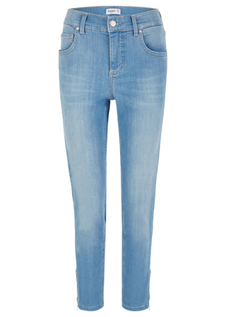 Jean skinny Angels Jeans à fermeture éclair à la cheville, bleu clair, d'occasion, référence 333 120700.3458 - Stretch