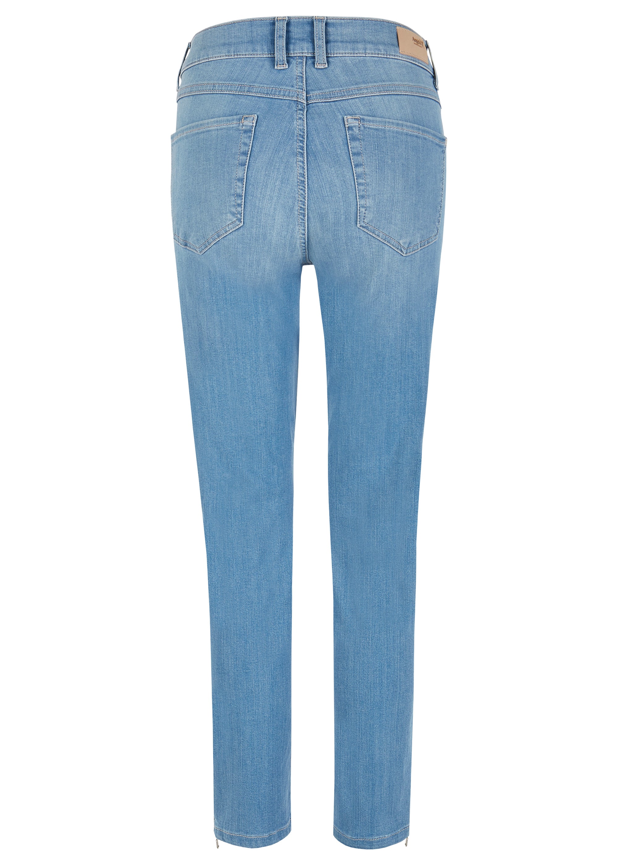 ANGELS JEANS Skinny Ankle Zip Jeans - Sunwashed Sky Blue - 333 120700.3458