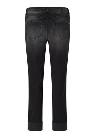 ANGELS Darleen Crop Tu Fringe Jeans - Smoky Slate Black - 350 8143.1188