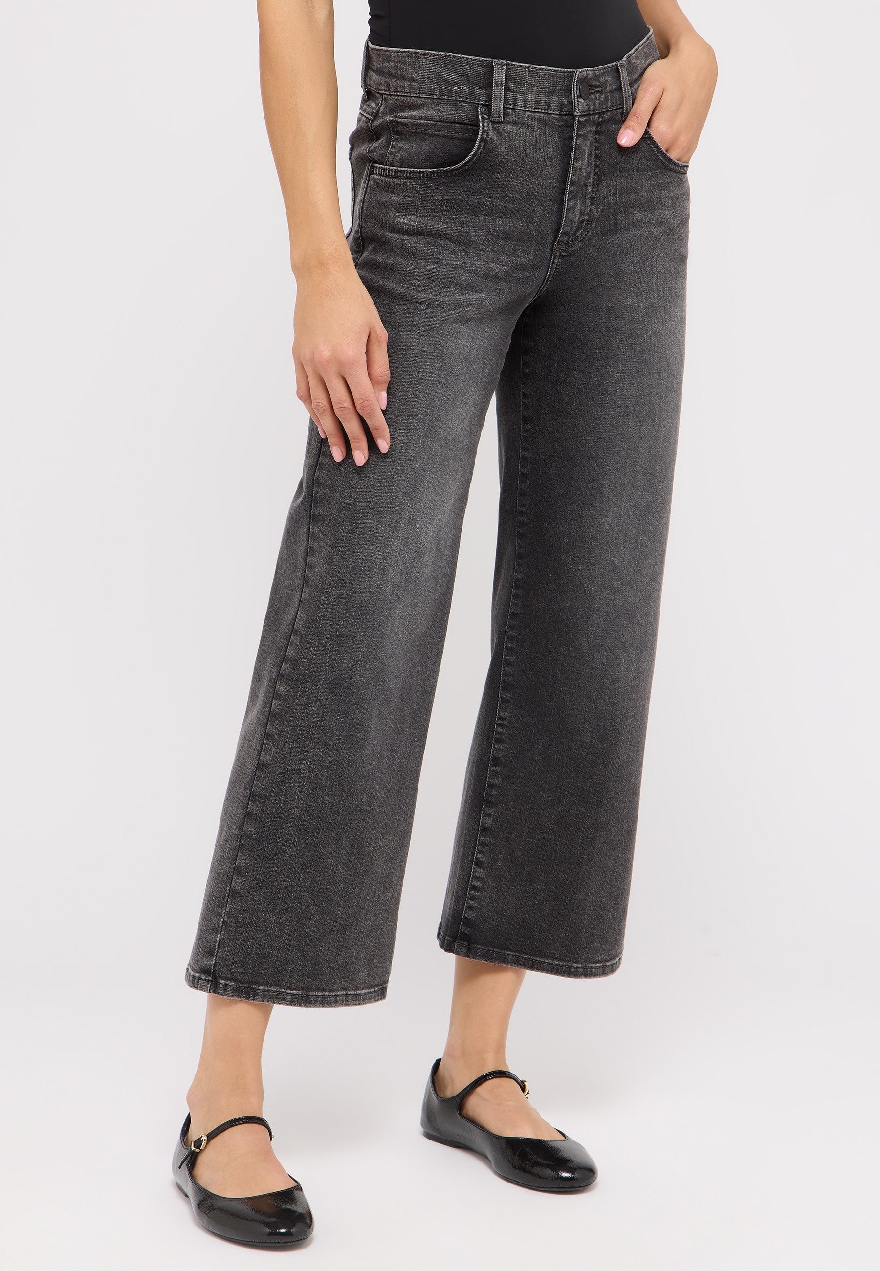 ANGELS Linn Culotte Jeans - Smoky Slate Grey - 346 6600.12758 von Angels Jeans