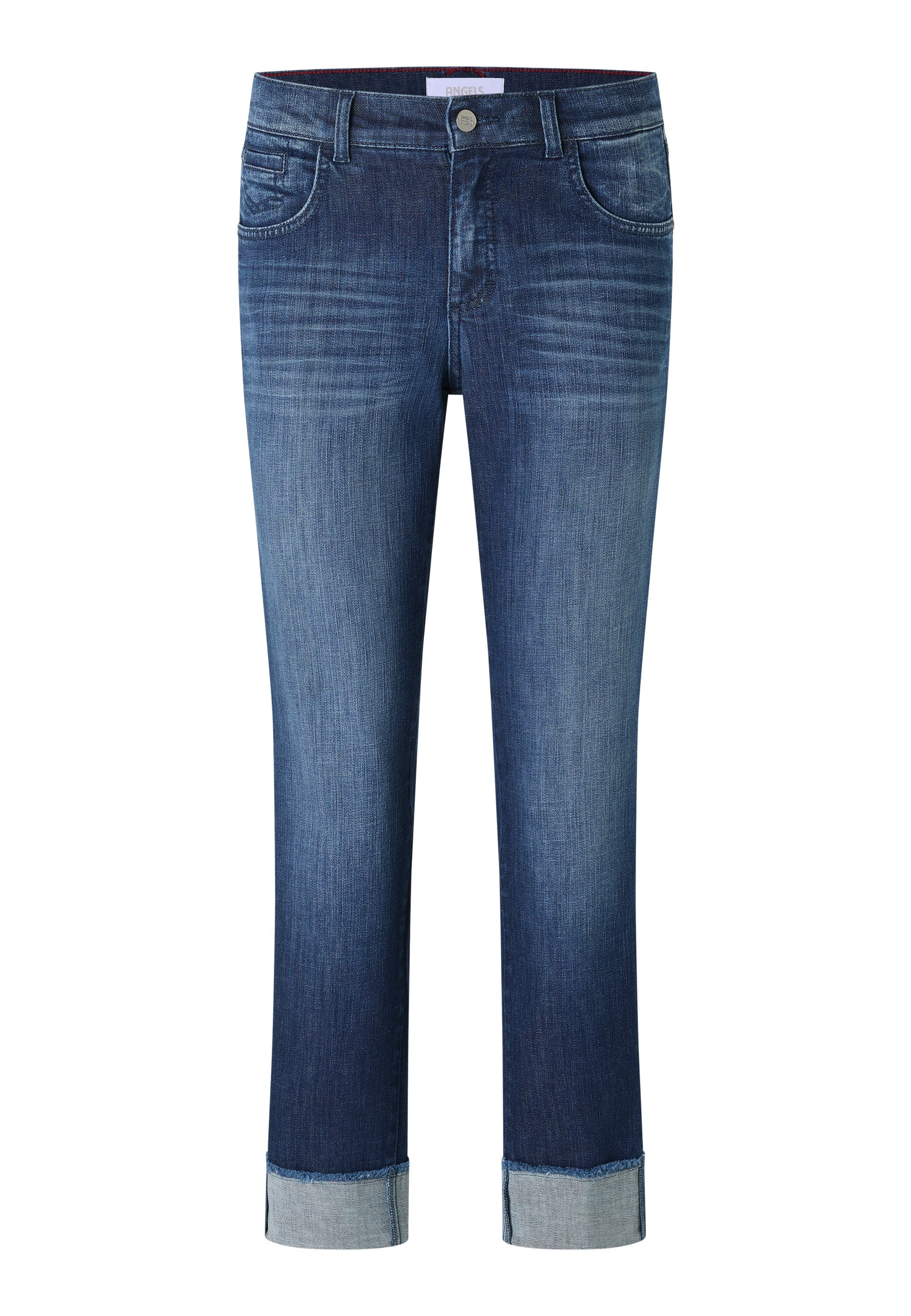 ANGELS JEANS Darleen Crop Tu Fringe Jeans - Harbour Dusk Blue - 350 8143.3258