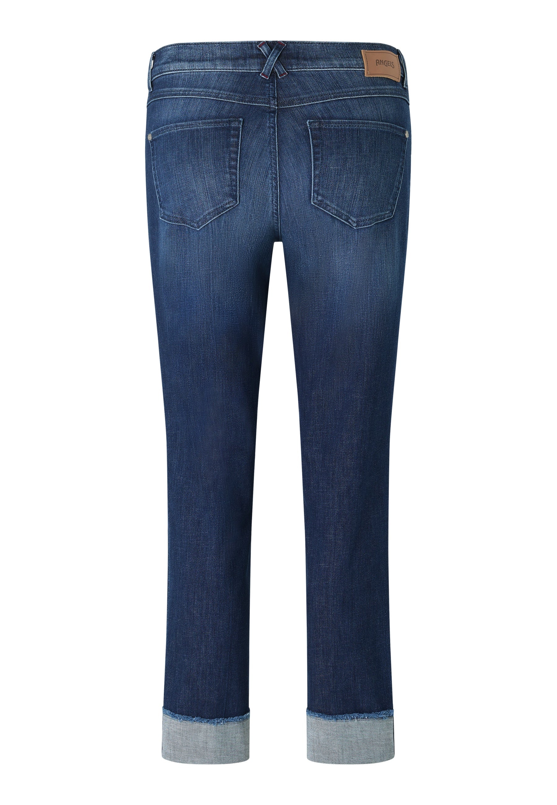 ANGELS JEANS Darleen Crop Tu Fringe Jeans - Harbour Dusk Blue - 350 8143.3258