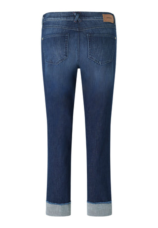ANGELS JEANS Darleen Crop Tu Fringe Jeans - Harbour Dusk Blue - 350 8143.3258