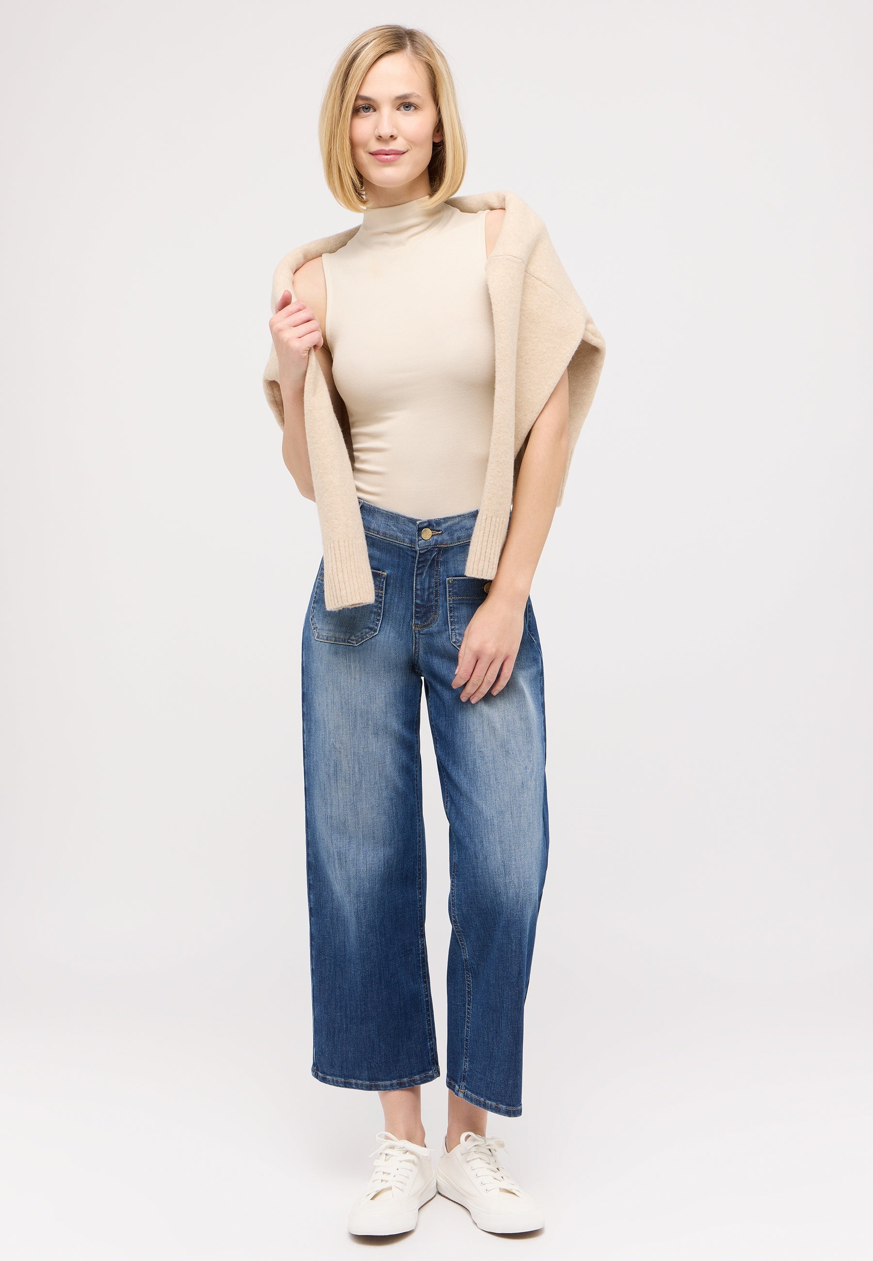 ANGELS Linn Smart Culotte - Coastal Drift Blue - 350 6631.3325 von Angels Jeans