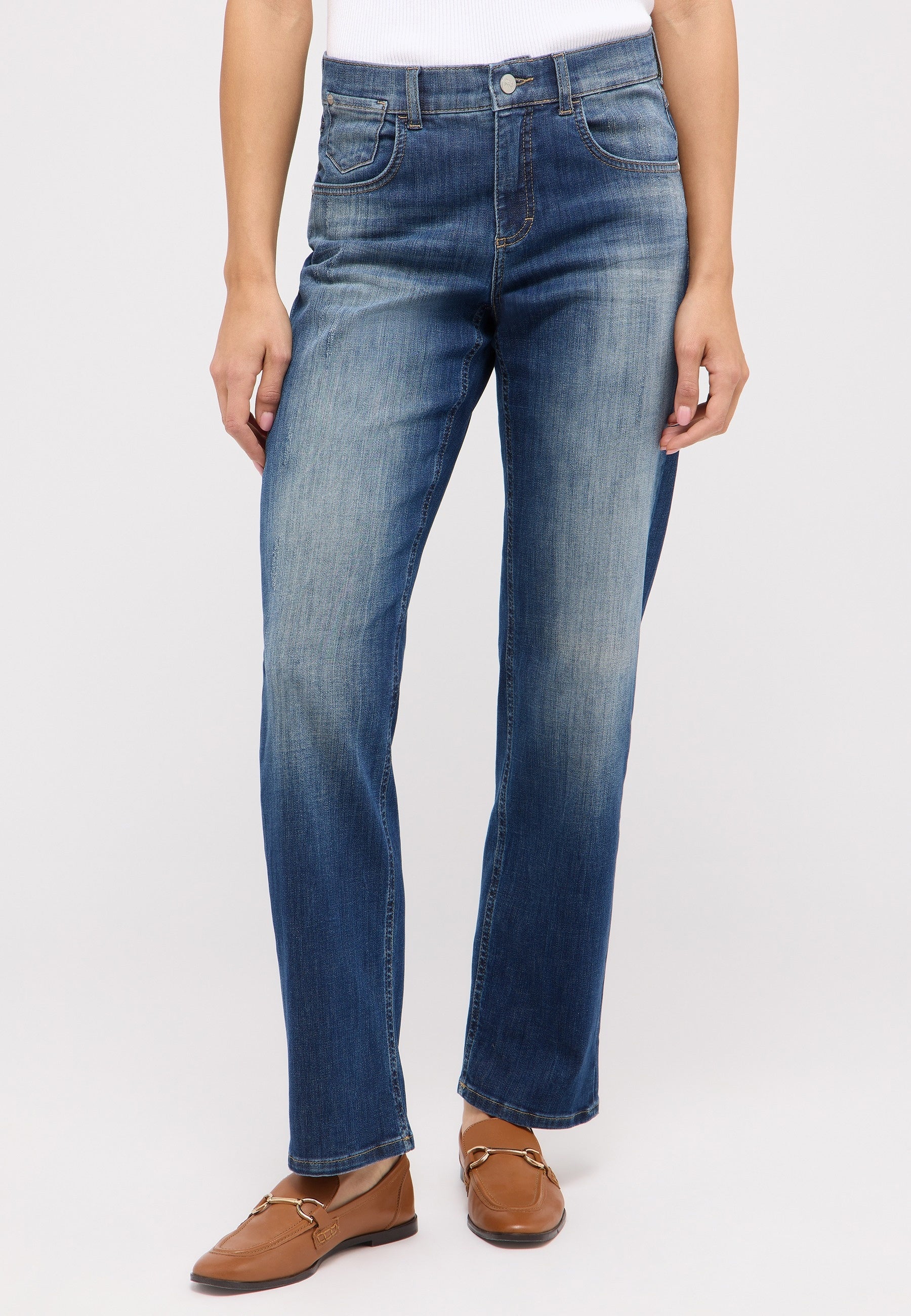 ANGELS Straight Jeans - Worn Heritage Blue - 350 2100.33288 von Angels Jeans