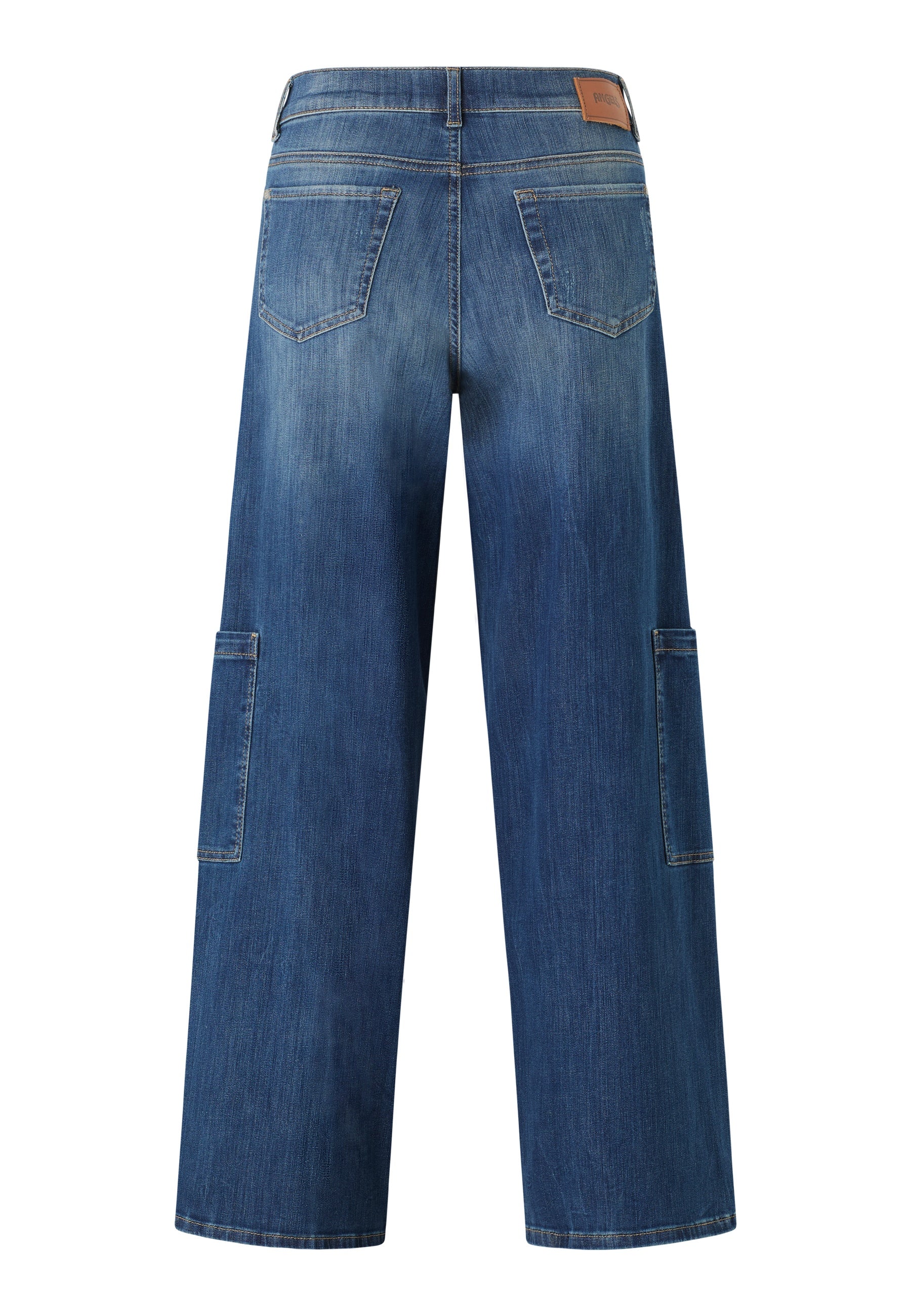 ANGELS Liva Seam Cargo Wide Leg Jeans - Coastal Worn Blue - 350 2388.33288
