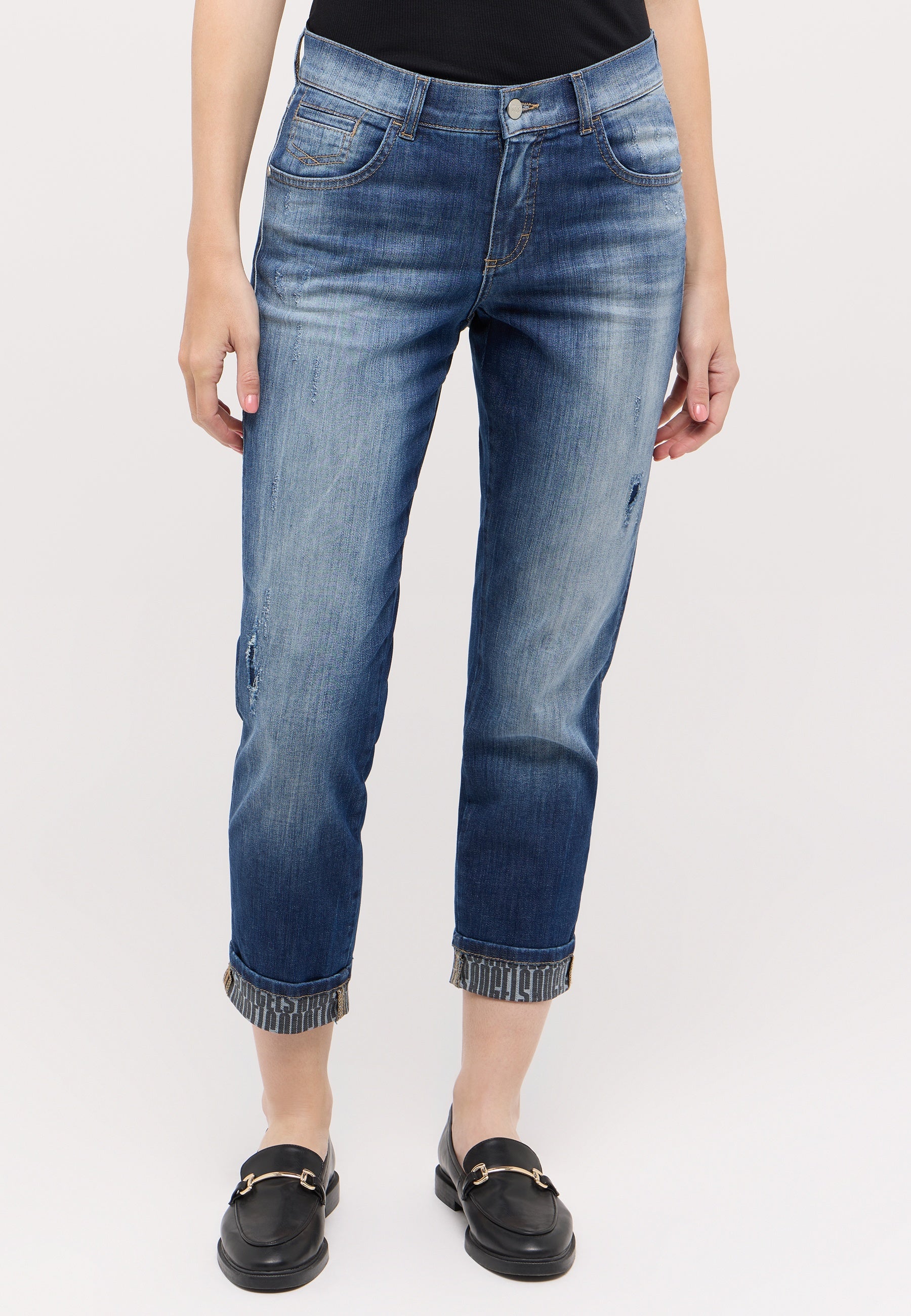 ANGELS Darleen Crop Tu Font Jeans - Vintage Shore Blue - 350 8108.3388 von Angels Jeans
