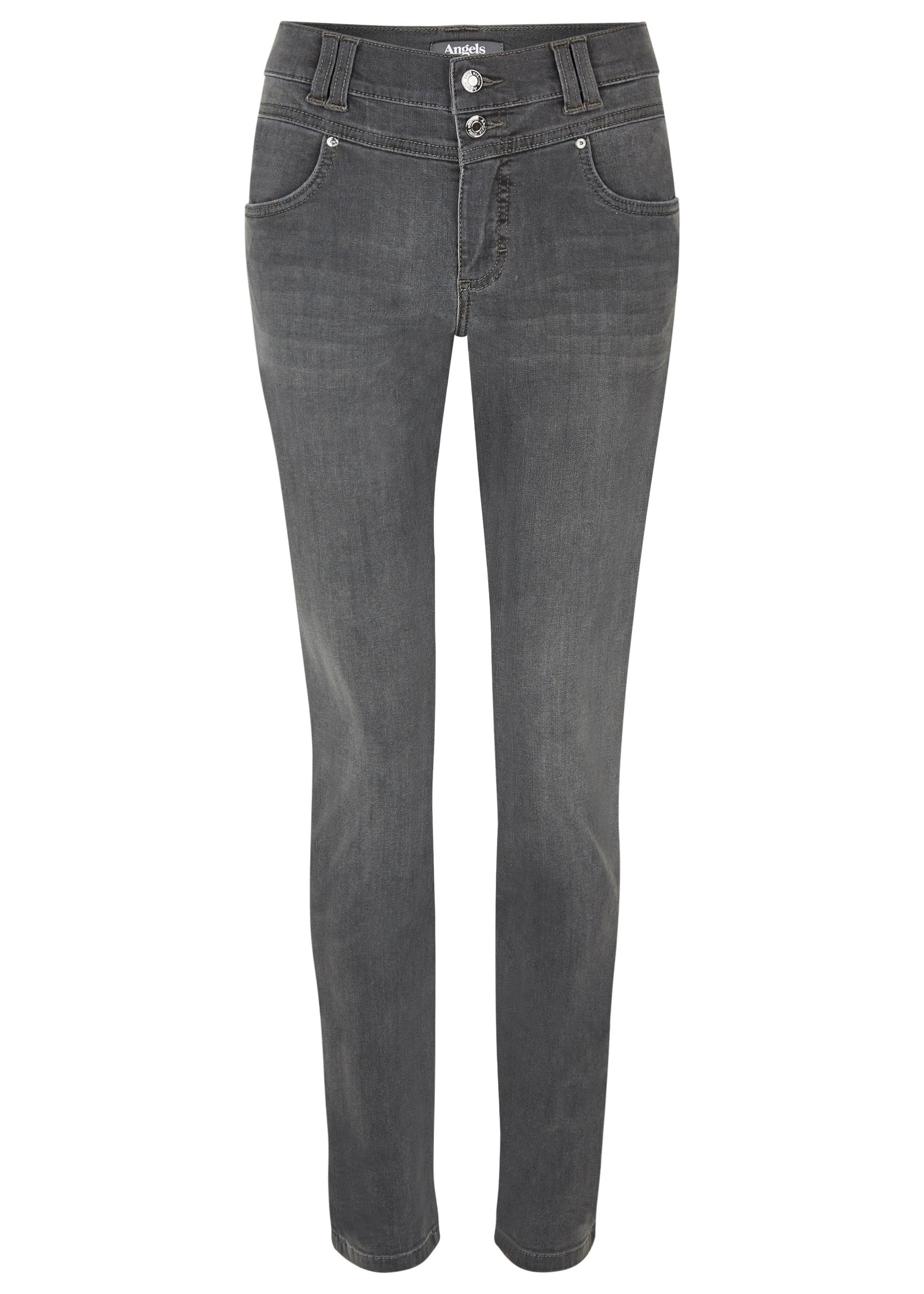 ANGELS Skinny Button Jeans - Smoky Slate Grey - 346 1203.1258