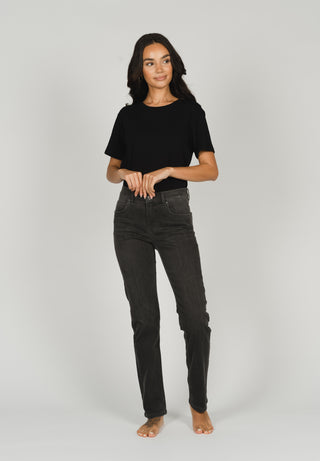 ANGELS JEANS Cici Straight-Leg Jeans - Smoky Charcoal Grey - 346 3400.1258
