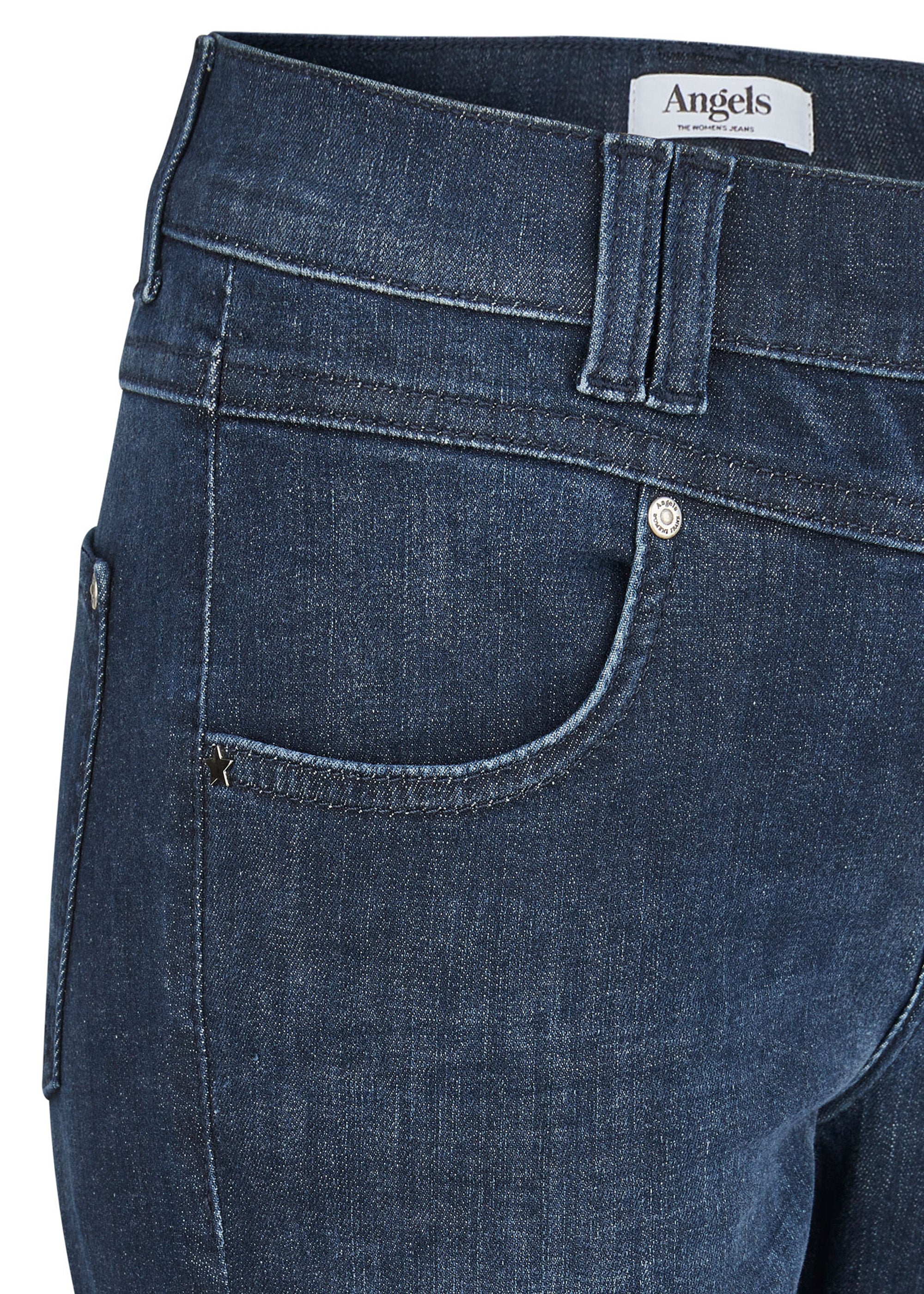 Jean skinny boutonné Angels, indigo foncé, d'occasion, taille 346, réf. 1203.3158 - Stretch