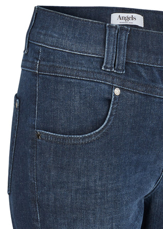 Jean skinny boutonné Angels, indigo foncé, d'occasion, taille 346, réf. 1203.3158 - Stretch
