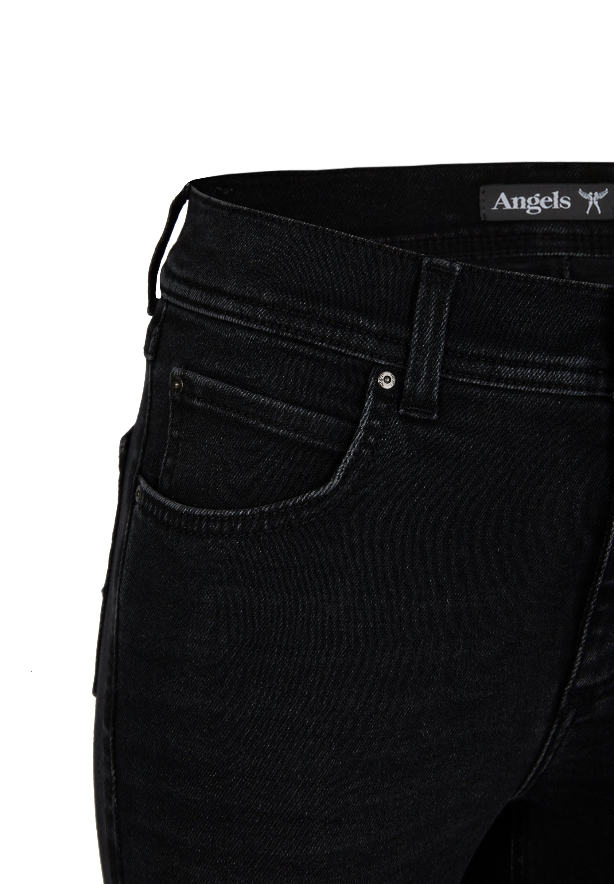 ANGELS JEANS Ornella 7/8 Slim Fit Jeans - Worn Midnight Black - 325 680007.1058 von Angels Jeans