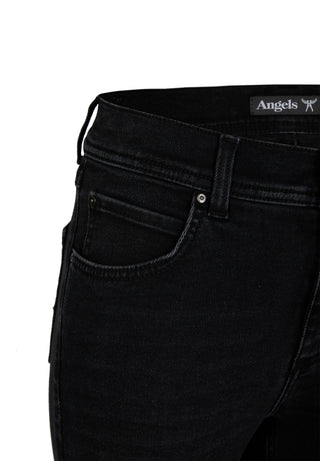 ANGELS JEANS Ornella 7/8 Slim Fit Jeans - Worn Midnight Black - 325 680007.1058