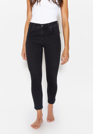 ANGELS JEANS Ornella 7/8 Slim Fit Jeans - Worn Midnight Black - 325 680007.1058