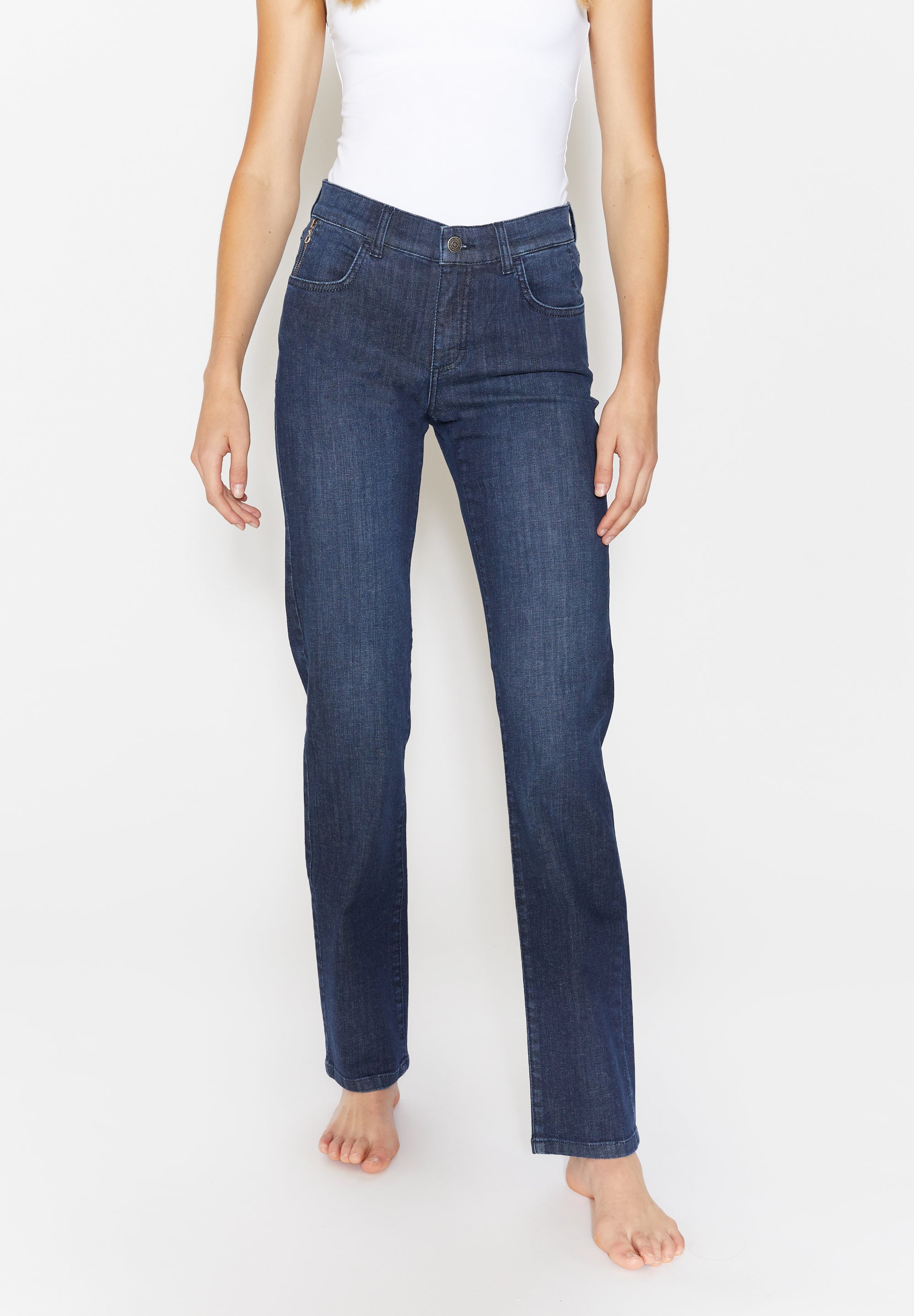 ANGELS JEANS Dolly Straight-Fit Jeans - Twilight Worn Indigo - 346 8054.315 von Angels Jeans