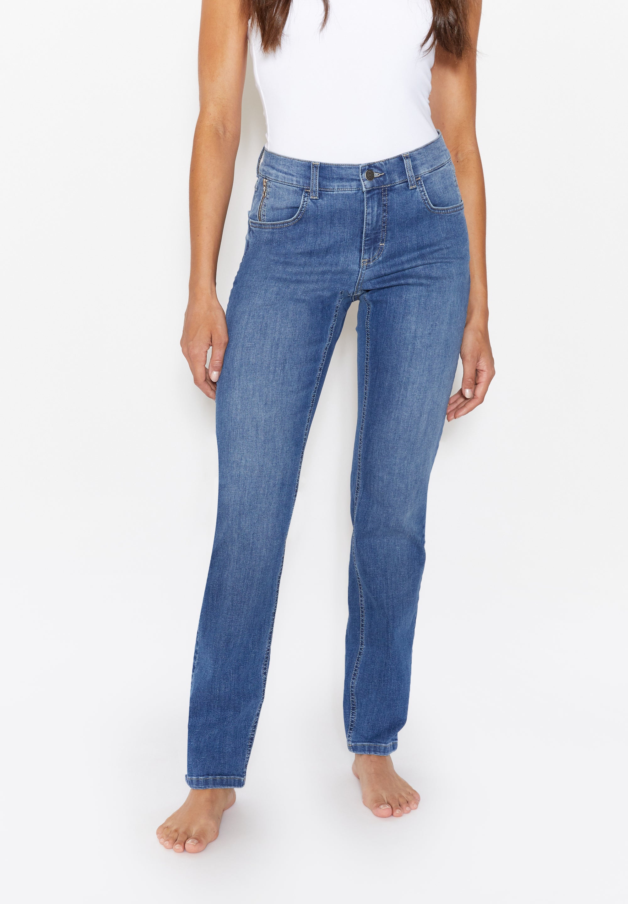 ANGELS JEANS Dolly Straight-Fit Jeans - Summer Pier Blue - 346 8054.335 von Angels Jeans