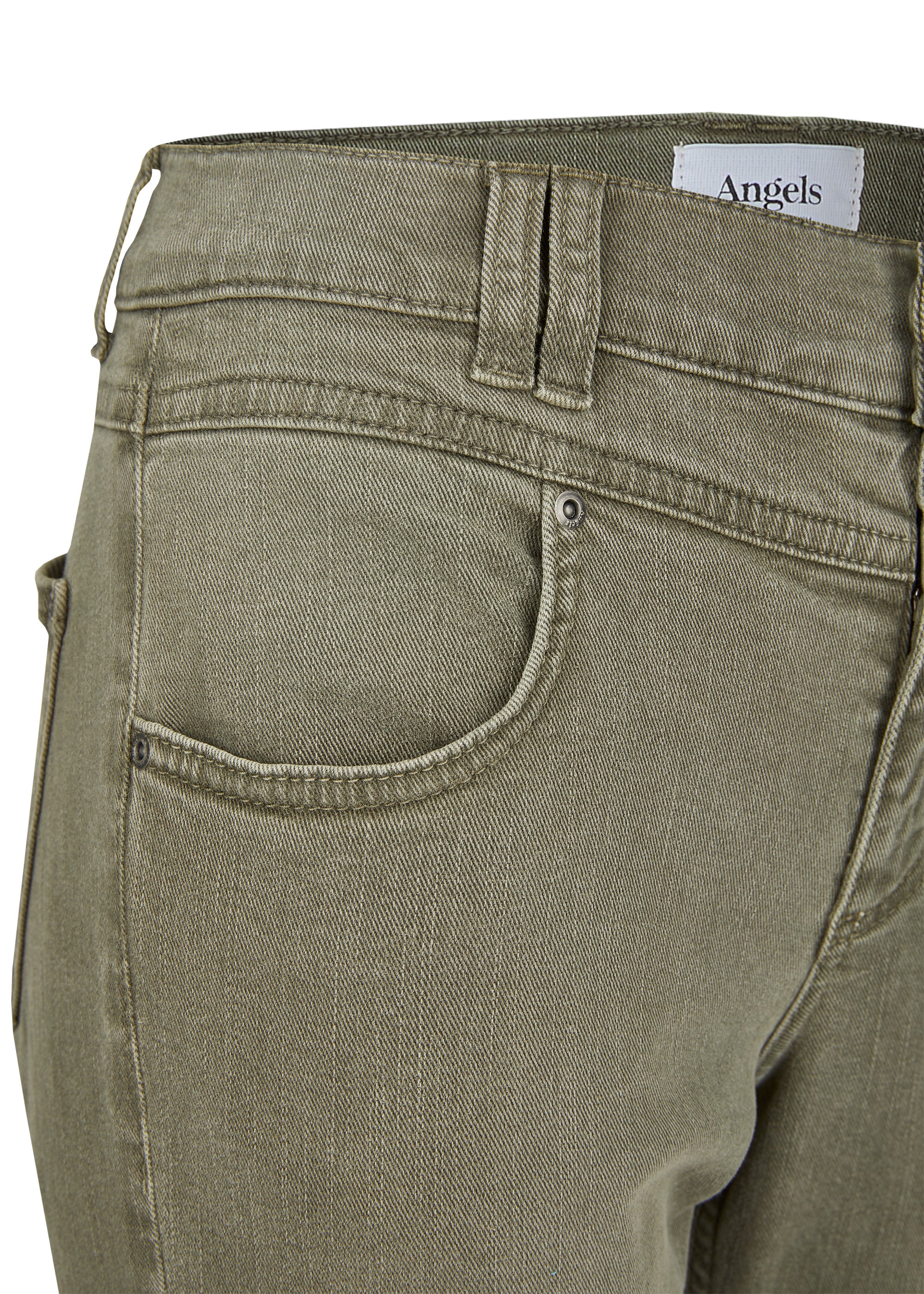 ANGELS Skinny Button Jeans - Dusty Sage Green - 188 1203.5295 von Angels Jeans