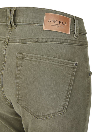 ANGELS Skinny Button Jeans - Dusty Sage Green - 188 1203.5295