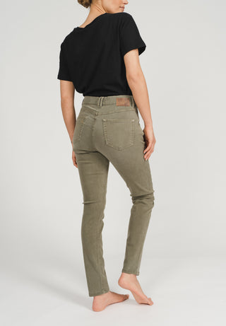 ANGELS Skinny Button Jeans - Dusty Sage Green - 188 1203.5295