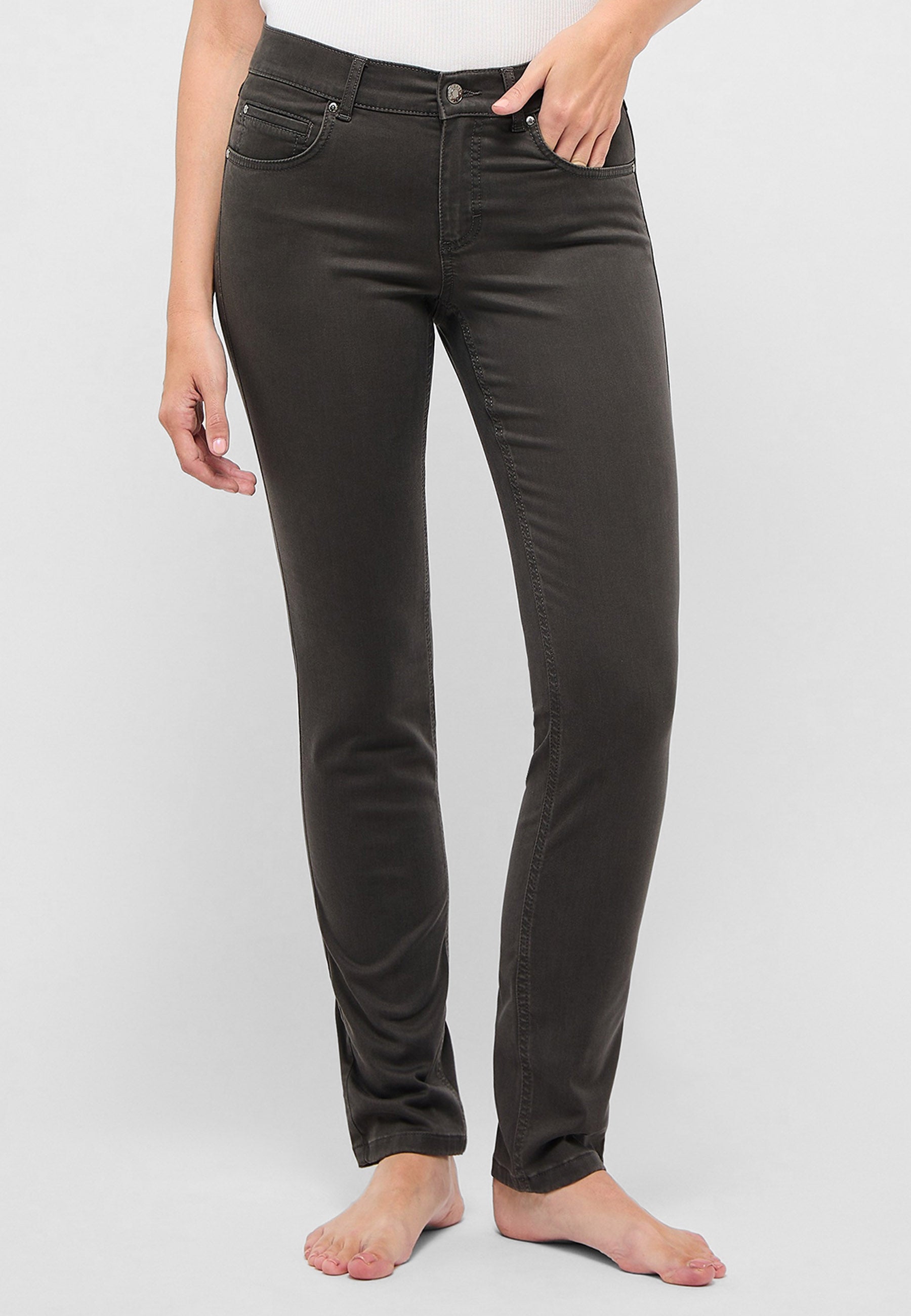 ANGELS Cici Slim-Fit Jeans - Dark Grey Soft Classics - 785/3400.114 von Angels Jeans