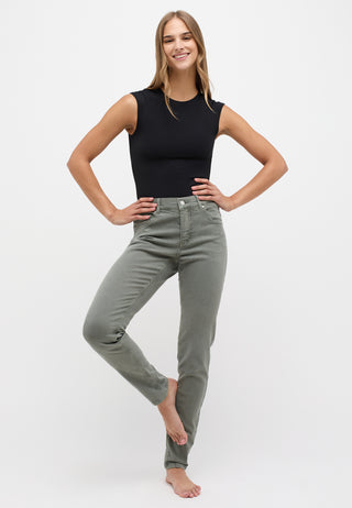 Jean skinny Angels, couleur olive, taille 188, référence 1200.5285 - Denim coloré