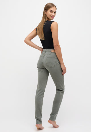 Jean skinny Angels, couleur olive, taille 188, référence 1200.5285 - Denim coloré