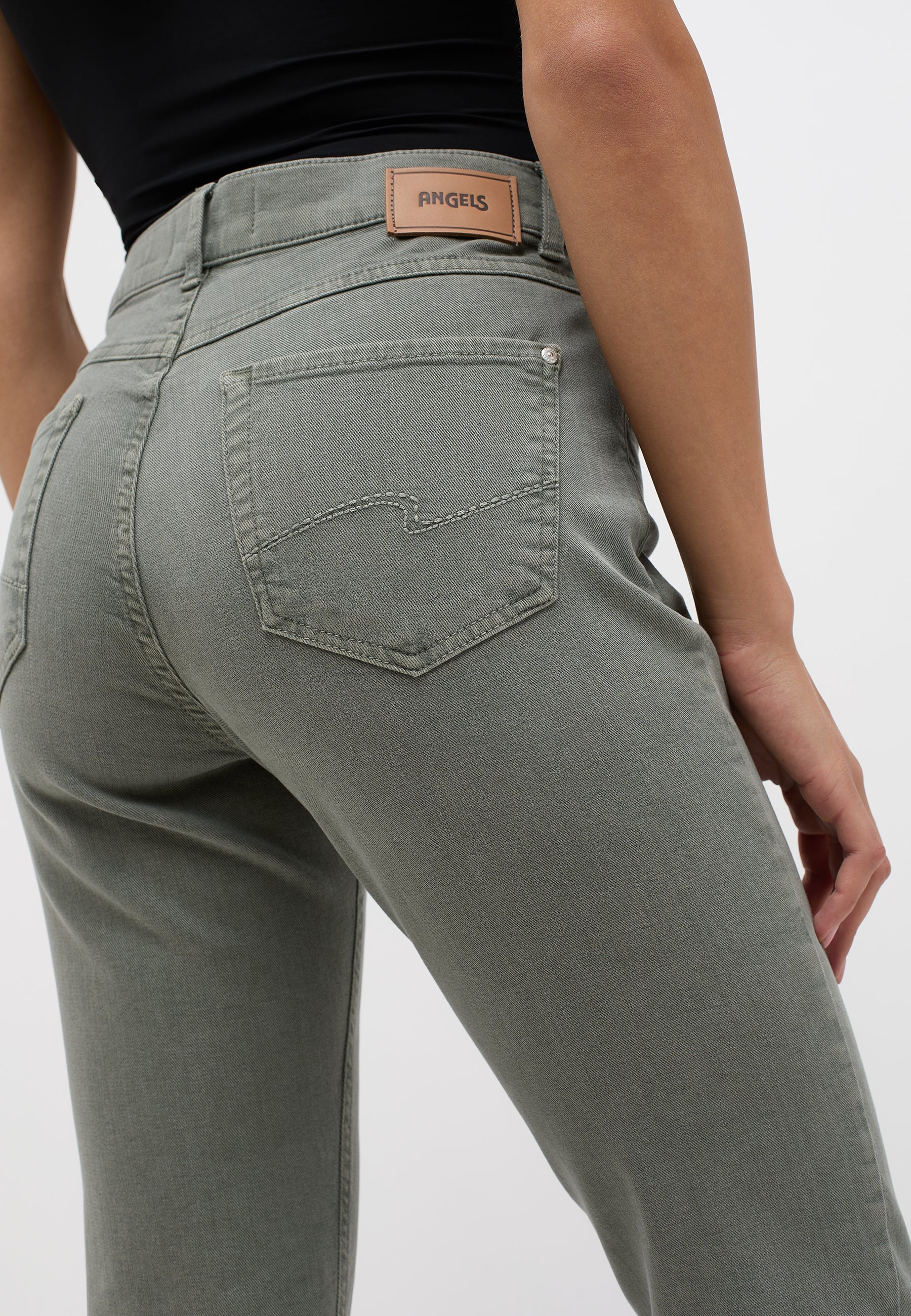 Jean skinny Angels, couleur olive, taille 188, référence 1200.5285 - Denim coloré von Angels Jeans