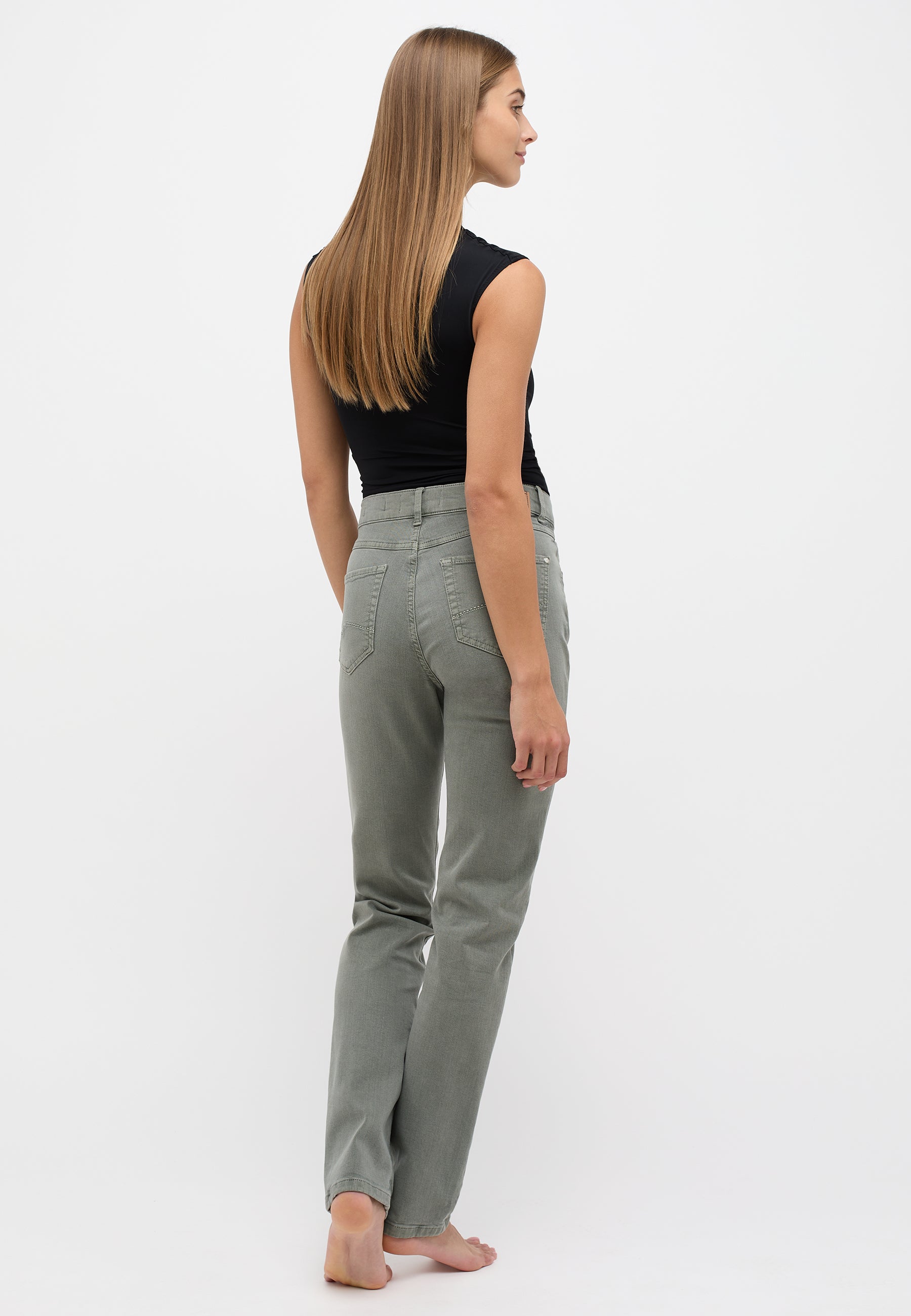 ANGELS JEANS Cici Slim Fit Jeans - Sage Olive Wash - 188 3400.5285 von Angels Jeans