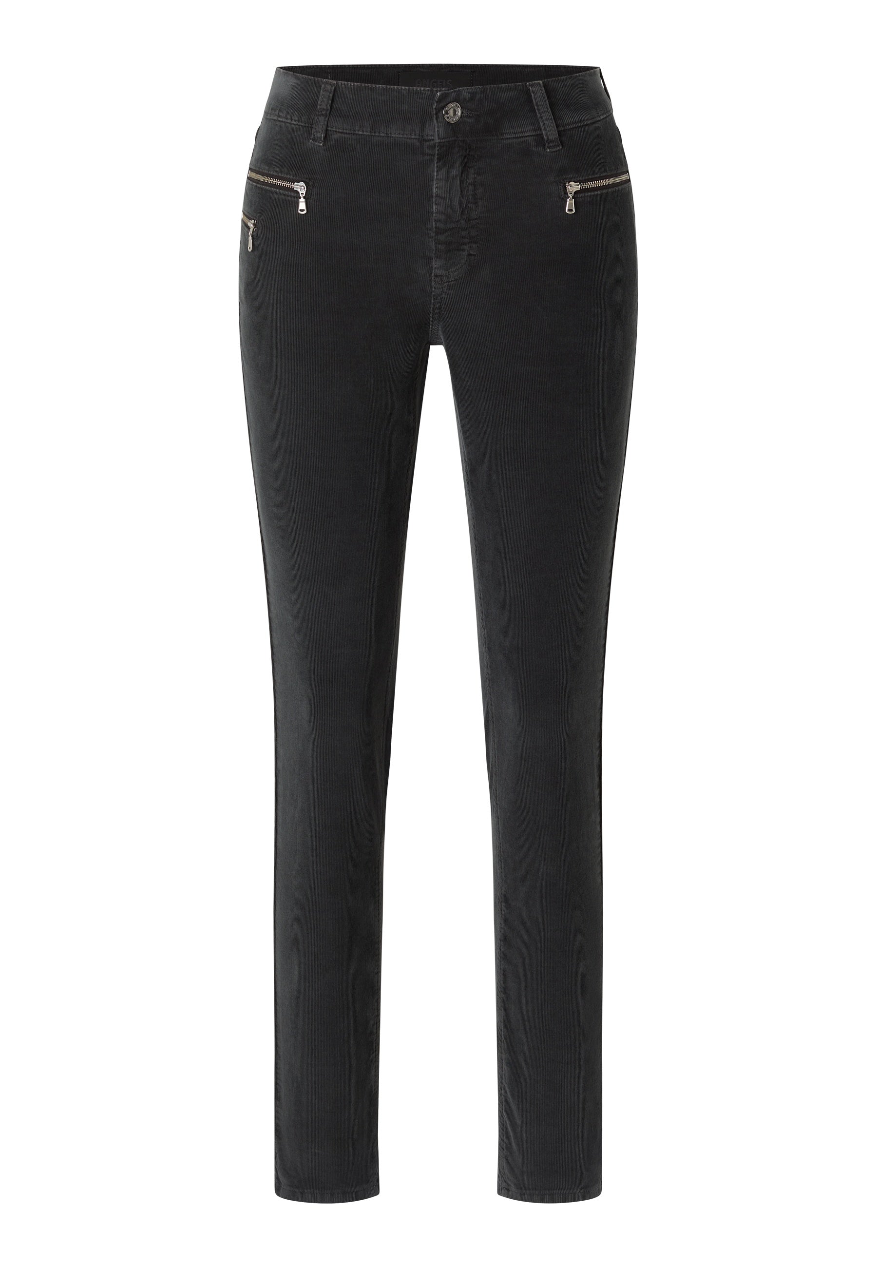 ANGELS JEANS Malu Zip Cordhose - Smoky Charcoal - 560 7700.1015