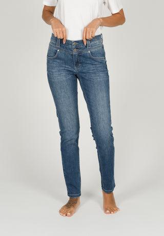ANGELS Skinny Button Jeans - Sunwashed Coastal Blue - 346 1203.3358